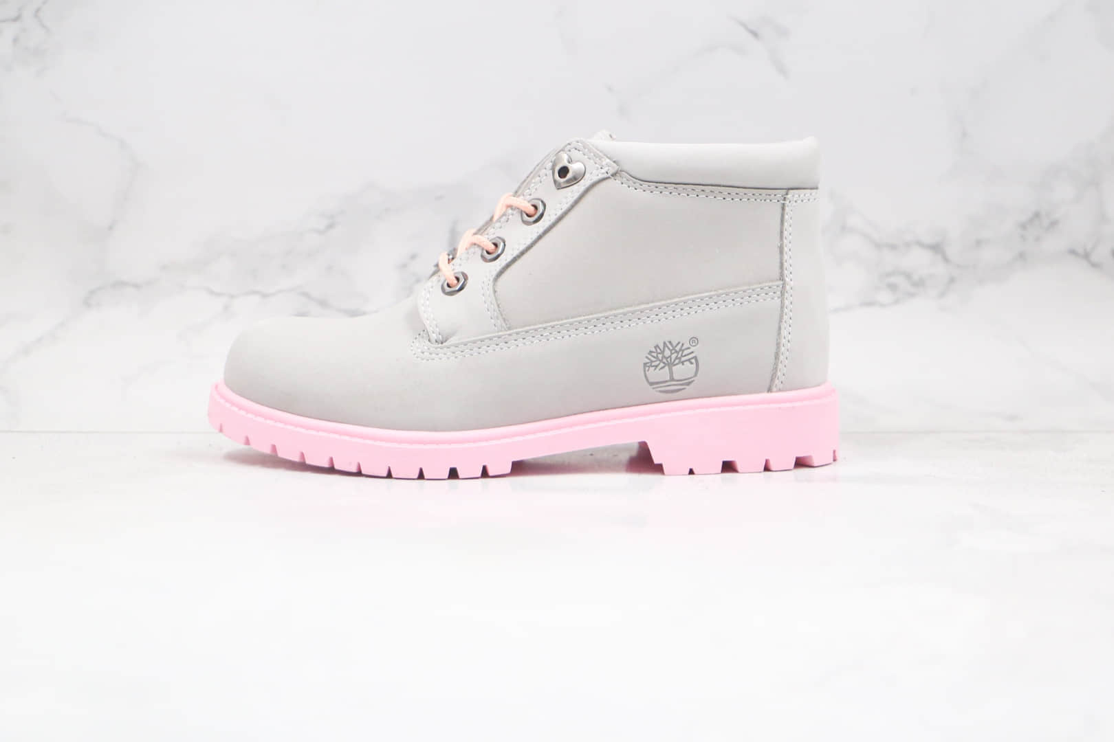 天伯伦Timberland x BILLIONAIRE BOYS CLUB联名款纯原版本中帮灰色粉底冰淇淋马丁靴原盒原标 (ID:60017) - 图片1