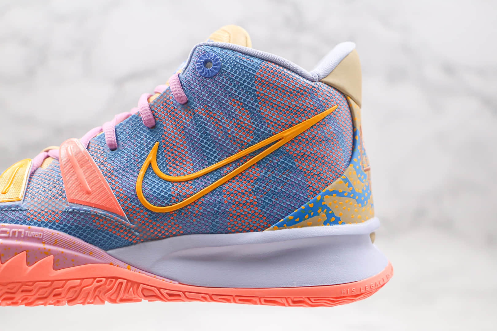 耐克Nike Kyrie 7 EXPRESSIONS纯原版本欧文7代艺术主题蓝粉色篮球鞋内置气垫支持实战 货号:DC0589-003