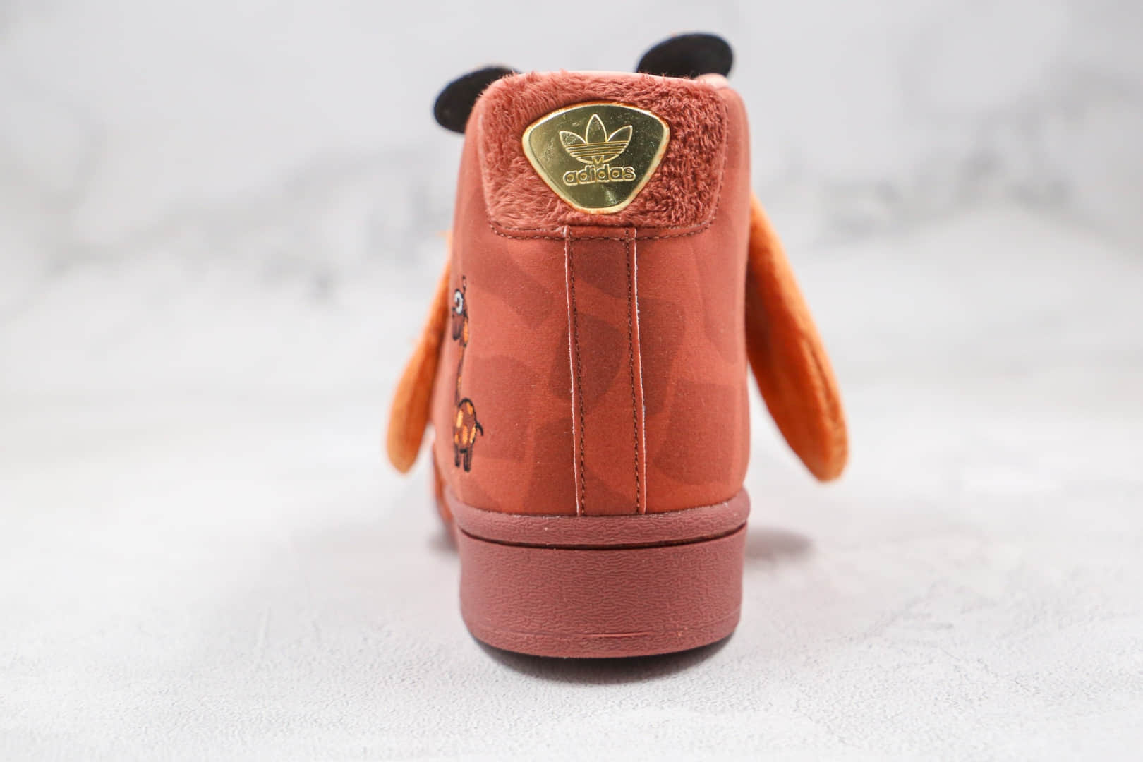 阿迪达斯Adidas Originals Superstar Pro Model Best x Melting Sadness长颈鹿联名款纯原版本高帮贝壳头板鞋原盒原标 货号:FZ5398