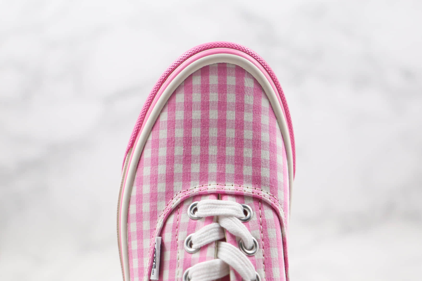万斯Vans Vault x 敏感内容G Girl公司级版本低帮支线联名款格子粉色硫化板鞋原盒原标内置钢印
