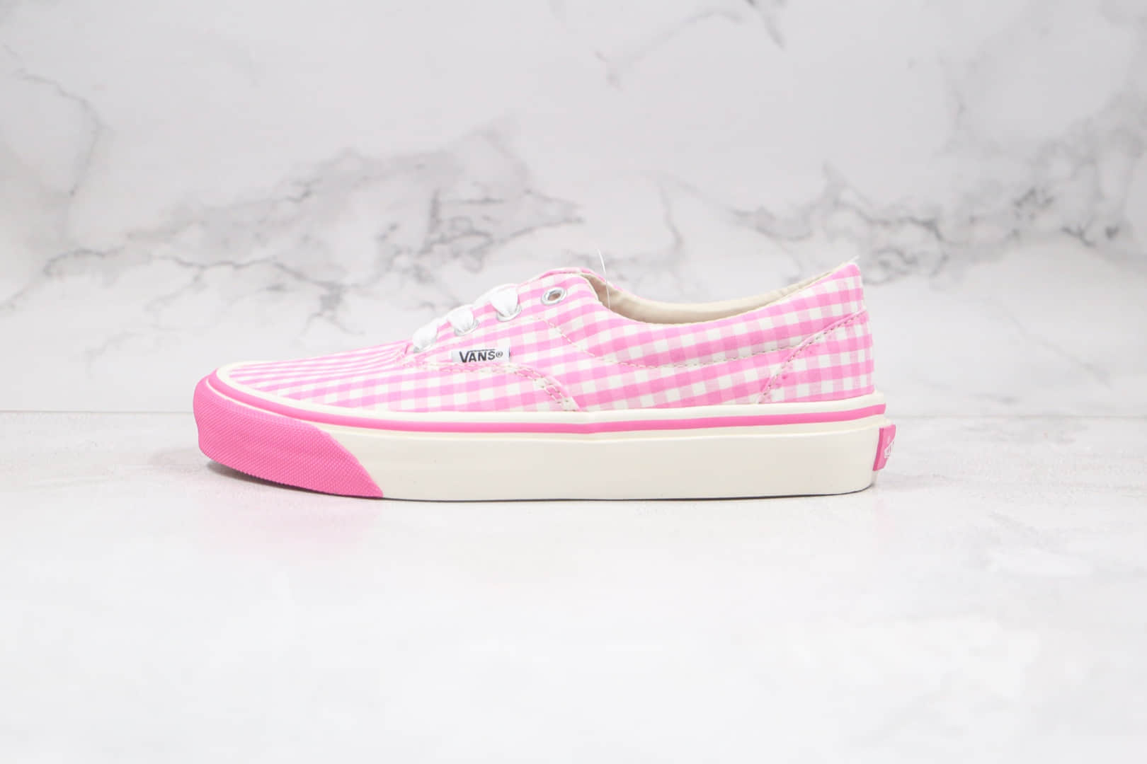 万斯Vans Vault x 敏感内容G Girl公司级版本低帮支线联名款格子粉色硫化板鞋原盒原标内置钢印