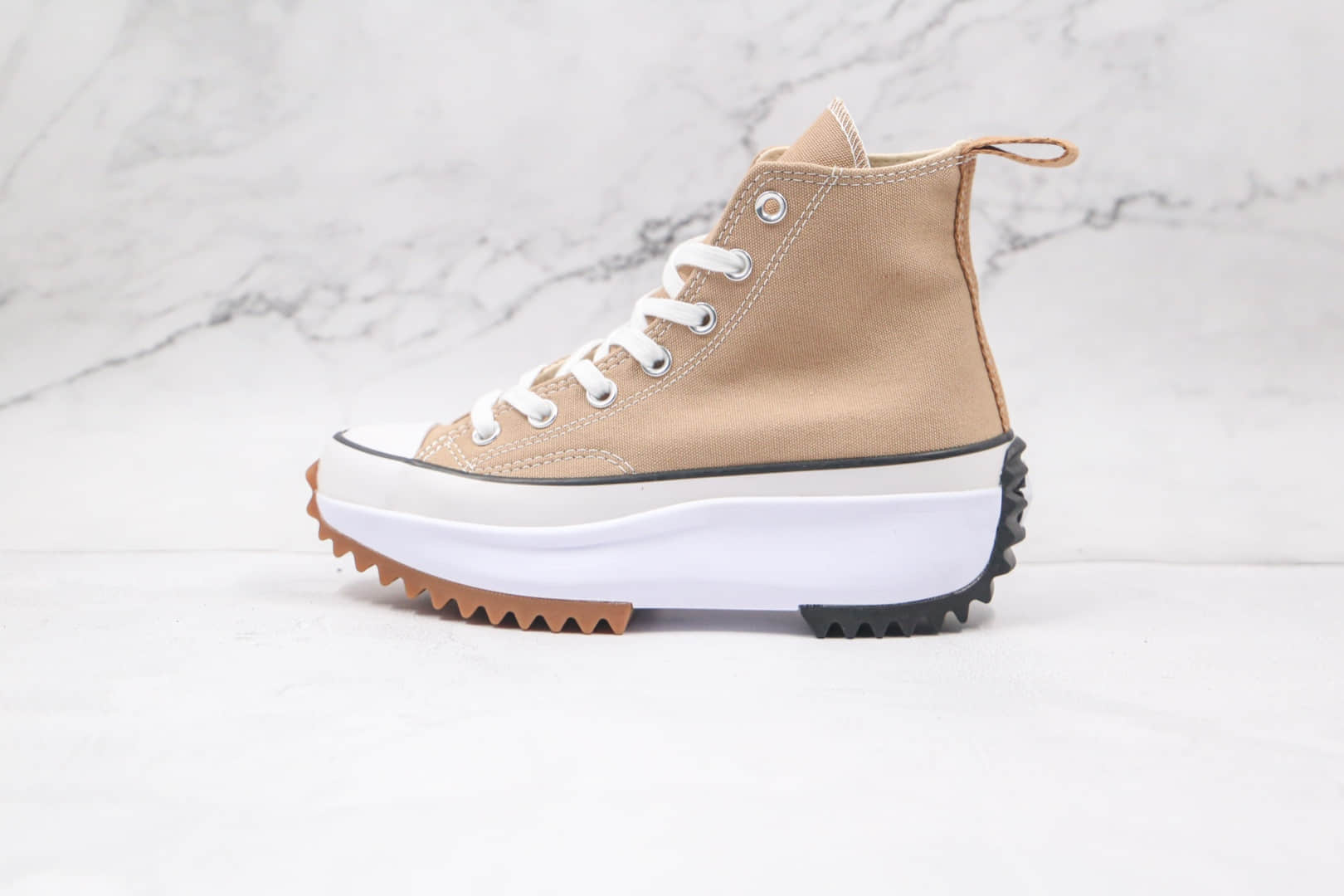 匡威Converse Run Star Hike1970S公司级版本高帮松糕锯齿奶茶色厚底帆布鞋原楦头纸板打造 (ID:61118) - 图片1