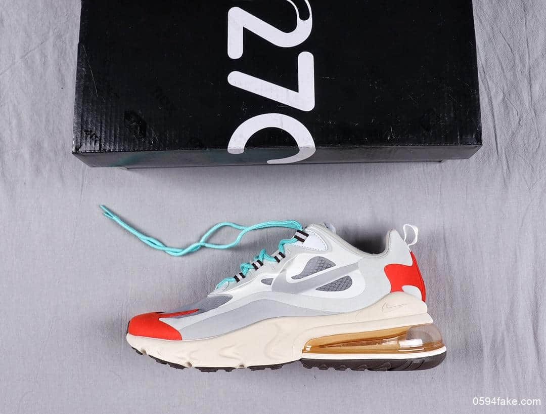 耐克Nike React Air Max 270公司级高品质混合科技后掌半气垫慢跑鞋 (ID:6131) - 图片1
