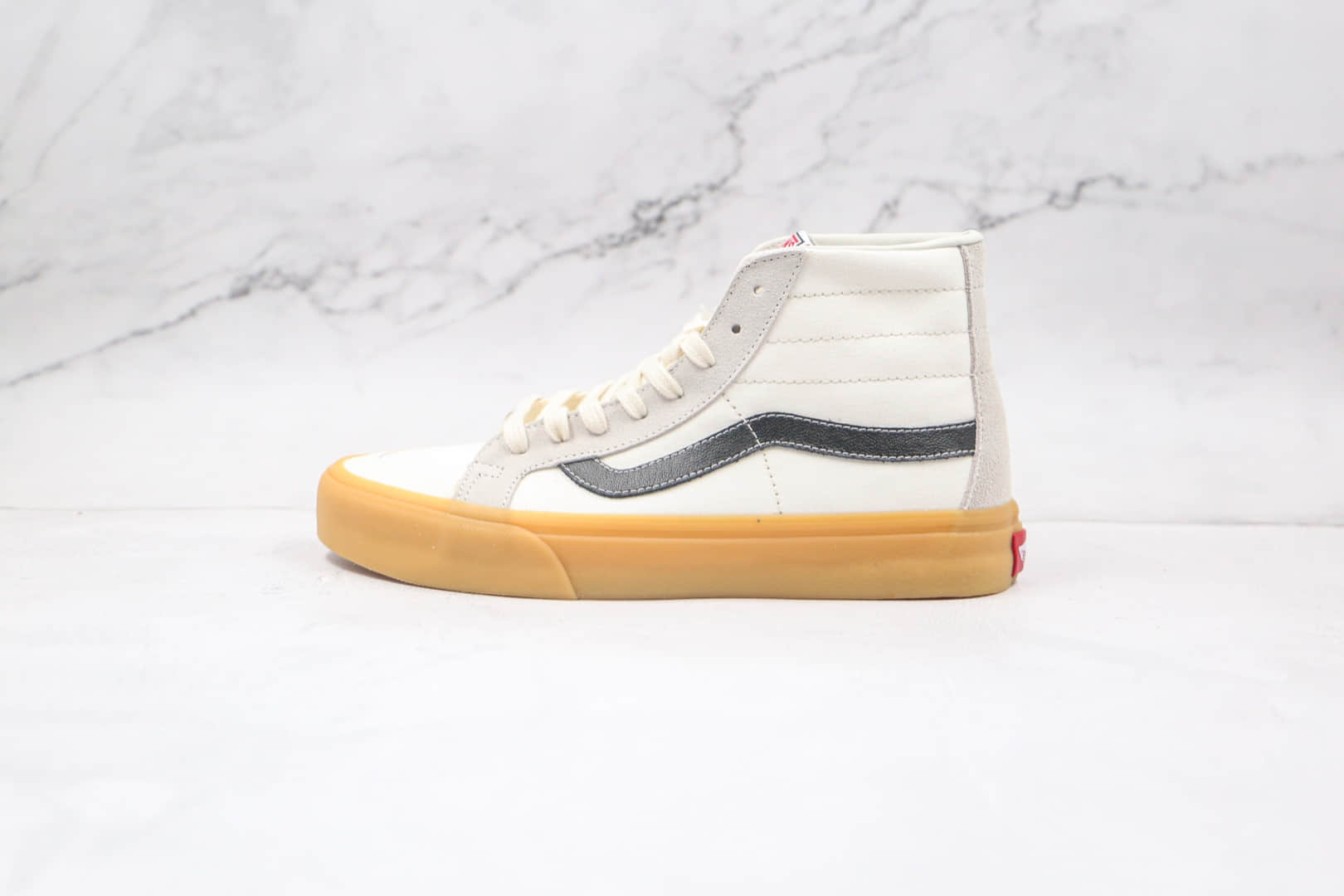 万斯Vans sk8-Hi 138 Devon SF公司级版本高帮包头奶油白黑硫化板鞋原盒原标 (ID:61480) - 图片1
