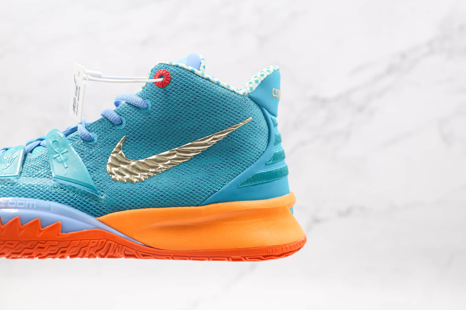 耐克Nike Kyrie 7 Ep纯原版本欧文7代蓝橘色篮球鞋内置气垫支持实战 货号:CT1137-900