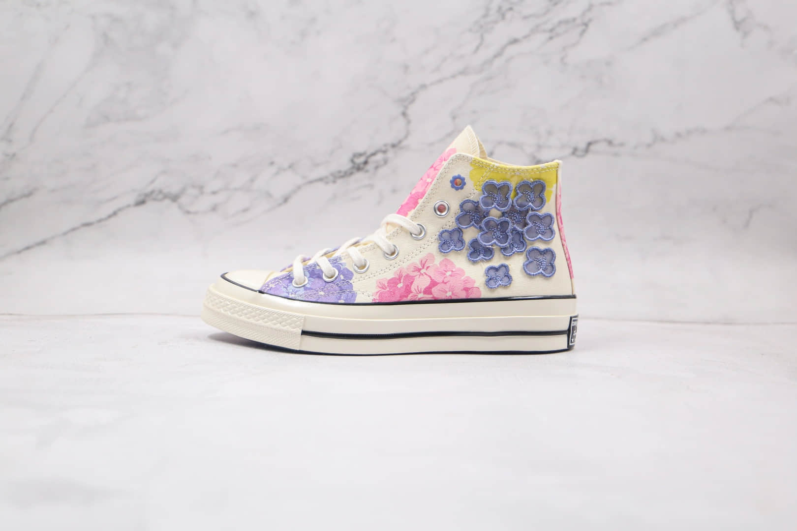 匡威Converse 2021 1970s公司级版本高帮1970S花卉图案硫化板鞋原楦头纸板打造 (ID:62468) - 图片1