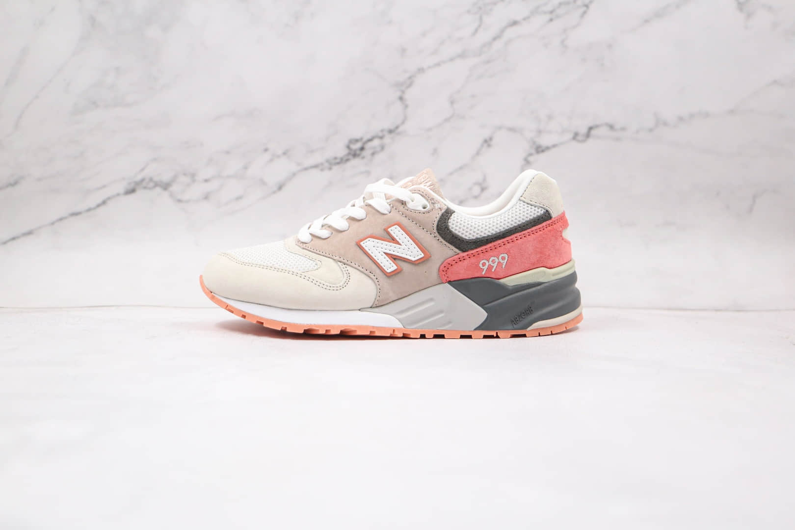 新百伦New Balance 999MG纯原版本复古慢跑鞋NB999灰橘色原盒原标 (ID:62603) - 图片1
