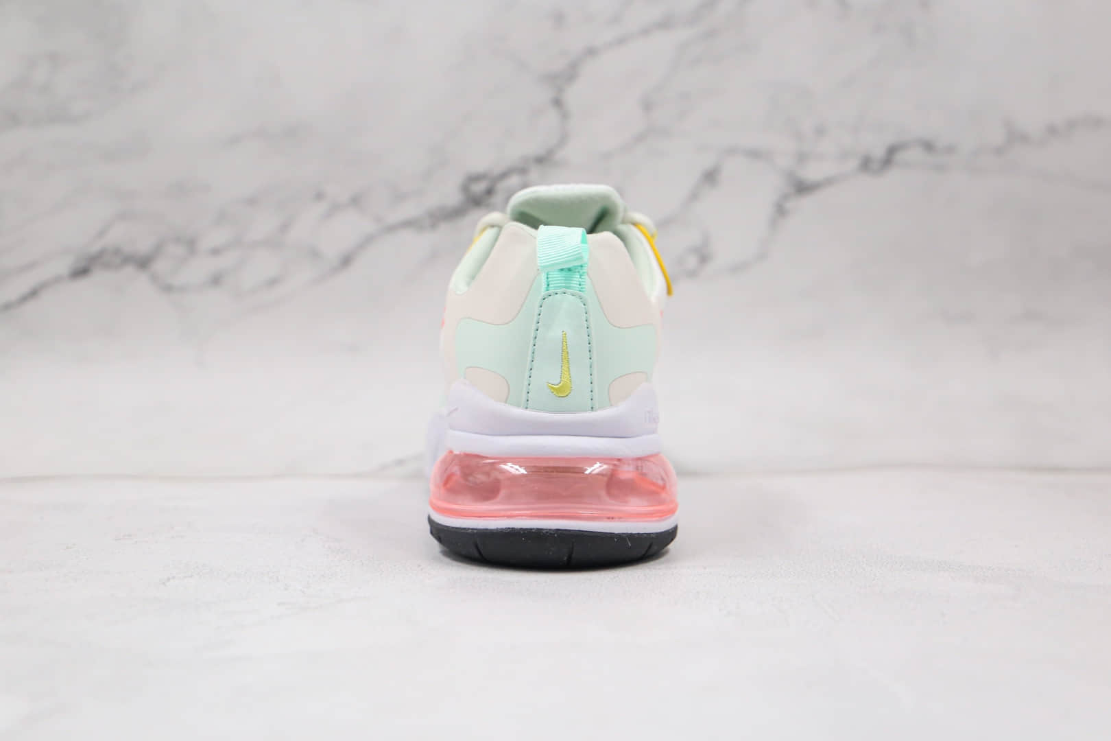 耐克Nike React Air Max 270V2纯原版本半掌气垫Max270白绿色跑鞋原厂真小潘气垫 货号:CV8818-102