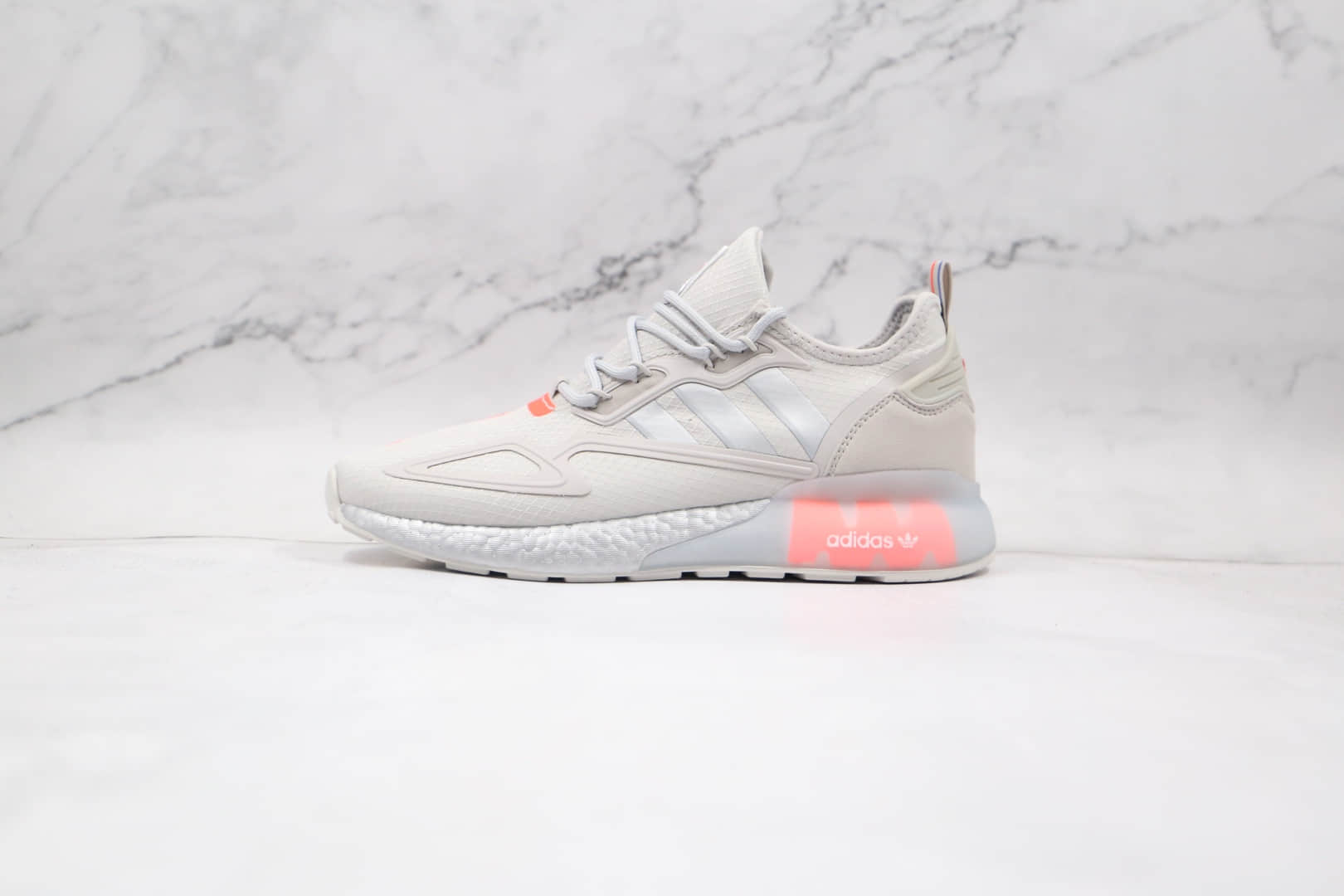 阿迪达斯Adidas Originals ZX 2K Boost纯原版本三叶草ZX 2K爆米花跑鞋灰色原楦头纸板打造 (ID:62822) - 图片1