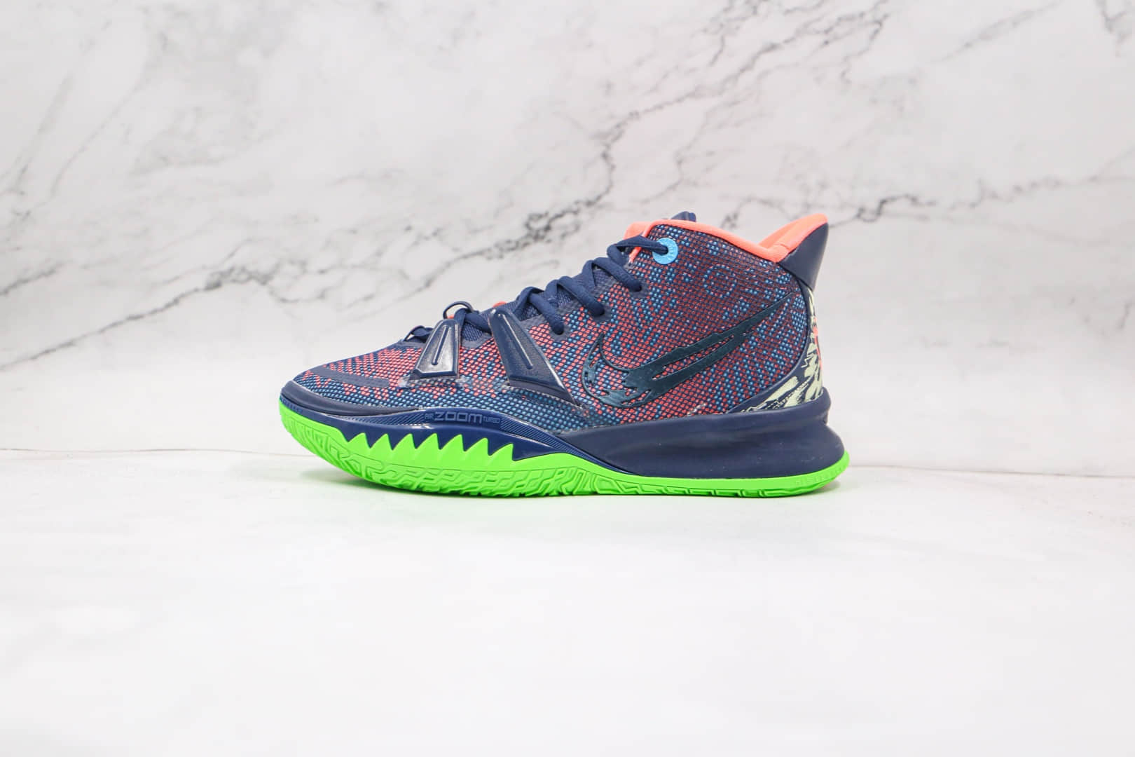 耐克Nike Kyrie 7纯原版本欧文7代深蓝色篮球鞋内置气垫支持实战 (ID:62846) - 图片1