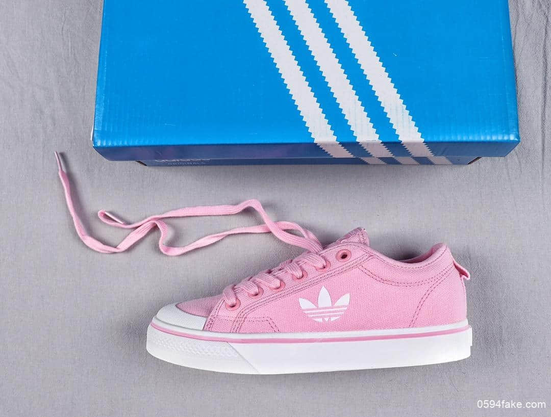 阿迪达斯Adidas Nizza-M公司级渠道订单夏季校园潮鞋元素设计粉色联名款 (ID:6289) - 图片1