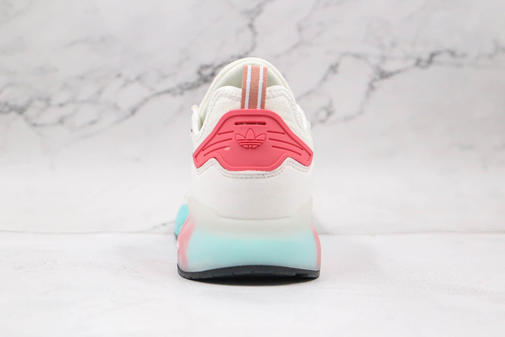 阿迪达斯Adidas Originals ZX 2K Boost纯原版本三叶草爆米花ZX 2K白灰红蓝色跑鞋原档案数据开发 货号:FY7054