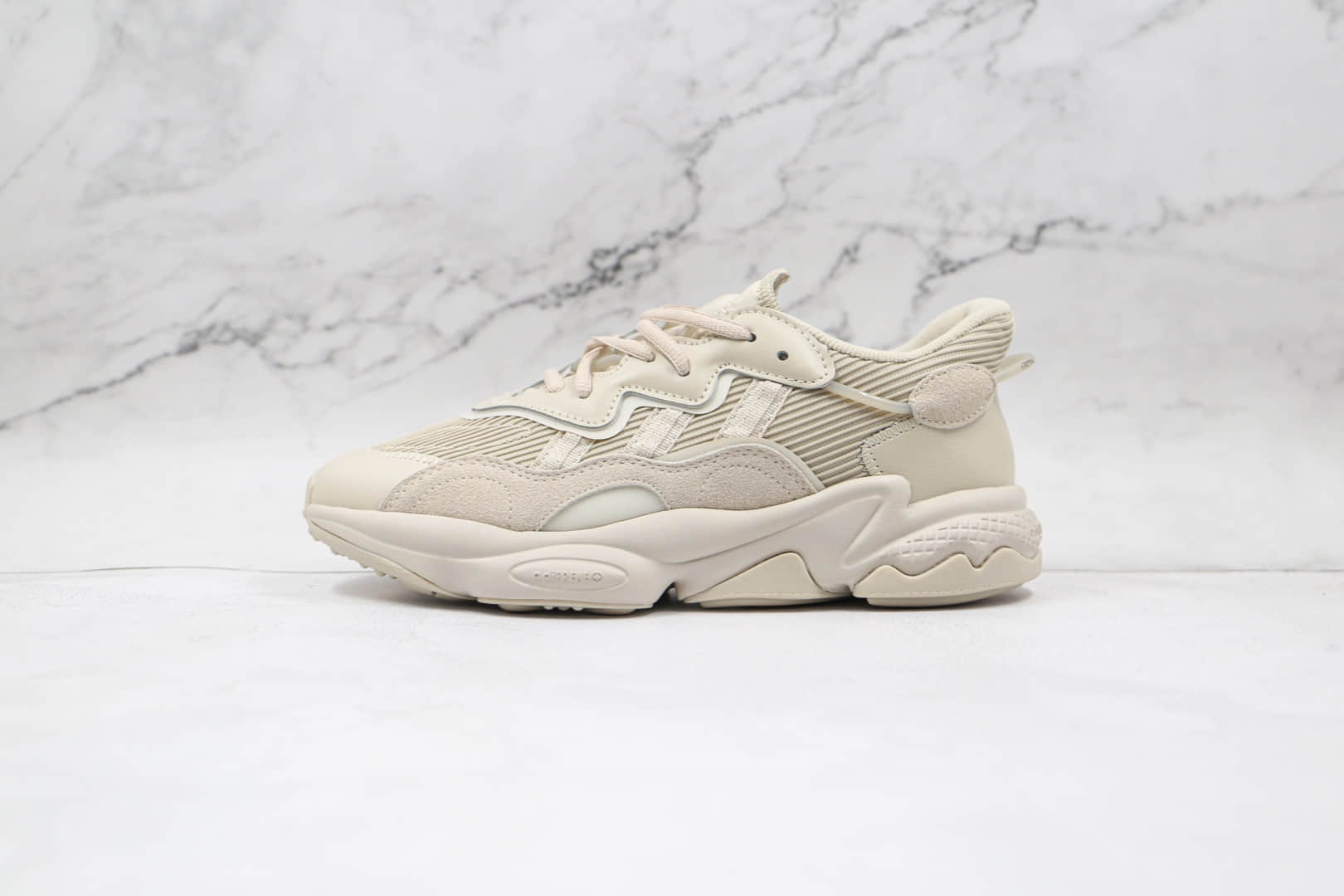 阿迪达斯Adidas Originals Ozweego纯原版本珍珠灰3M反光水管老爹鞋原盒原标 (ID:63456) - 图片1