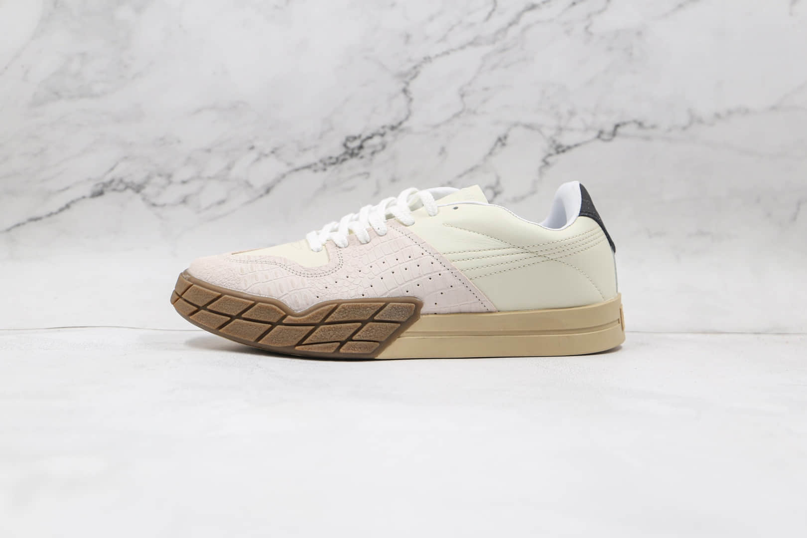彪马Puma Eris Reptile纯原版本米白绿休闲板鞋原楦头纸板打造原盒原标 (ID:63714) - 图片1