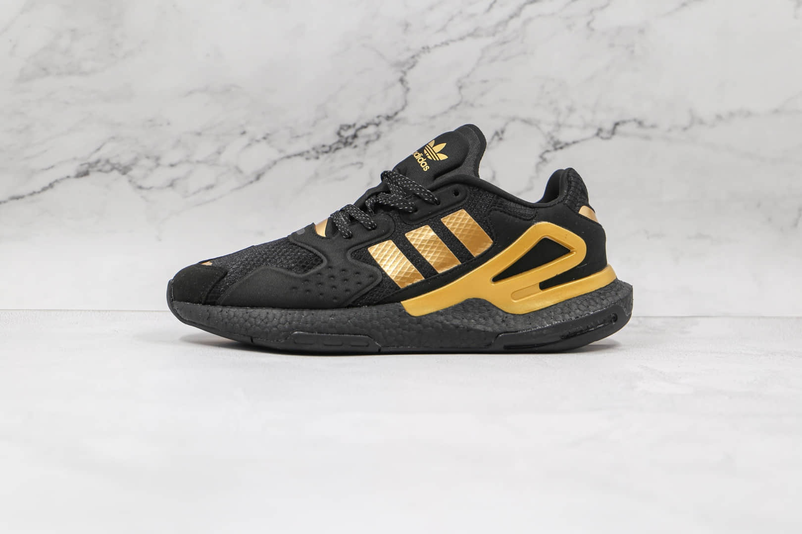 阿迪达斯Adidas Day Jogger 2021 Boost纯原版本夜行者二代黑金色爆米花跑鞋原档案数据开发 (ID:63818) - 图片1