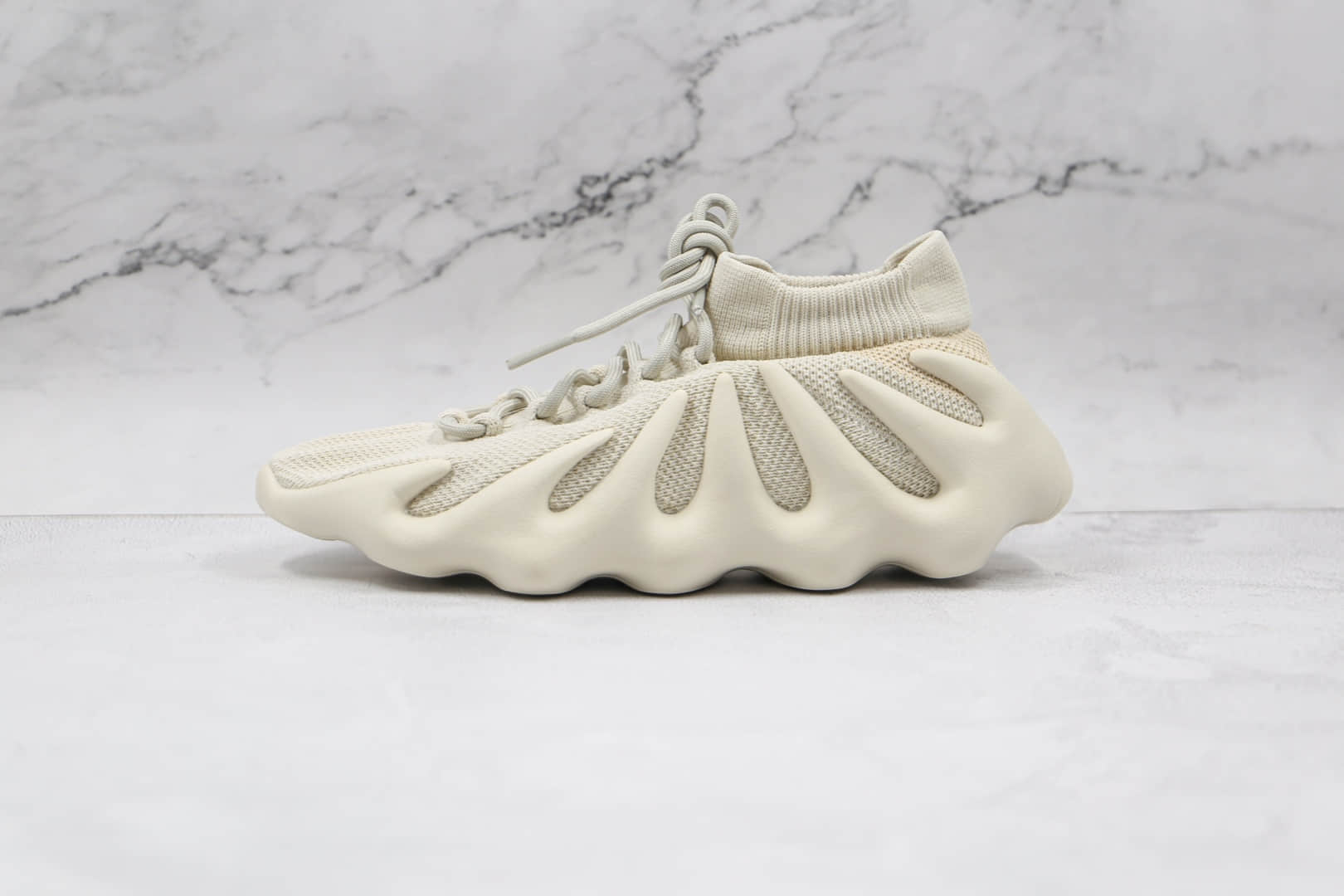 阿迪达斯Adidas Yeezy 450 Sample纯原版本椰子450白色火山编织袜套鞋原盒原标 (ID:64111) - 图片1