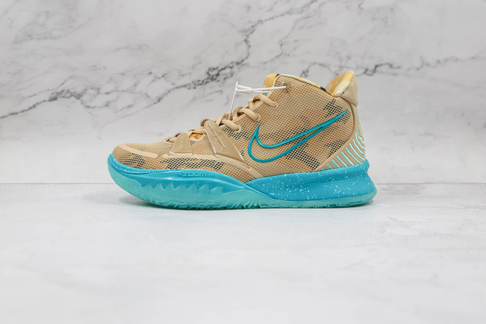耐克Nike Kyrie 7 HorusEP x Concepts联名款纯原版本欧文7代黄蓝夏日配色篮球鞋内置气垫支持实战 货号:CT4080-207