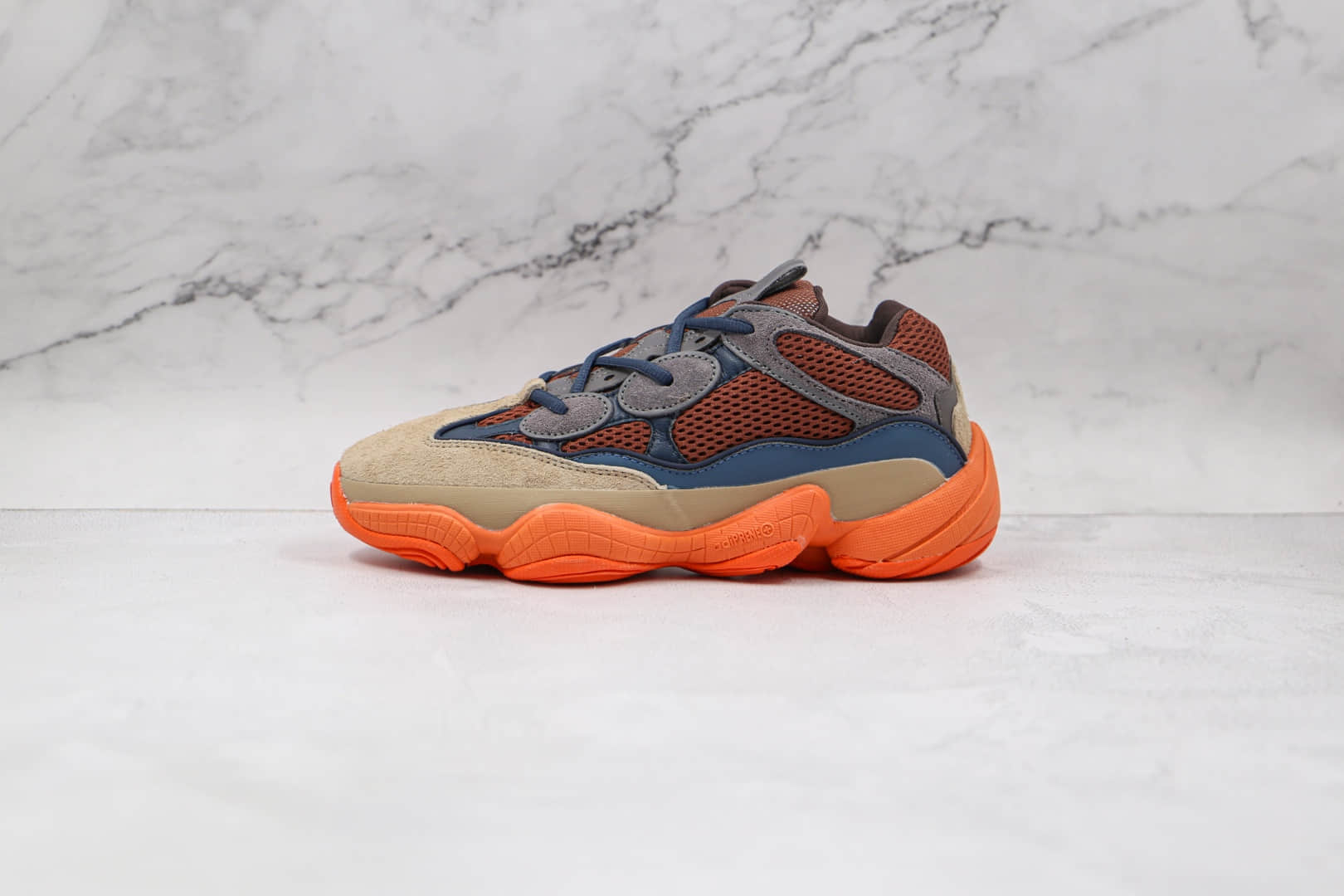 阿迪达斯Adidas Yeezy 500纯原版本椰子500蓝棕橙色复古老爹鞋正确鞋面颜色 (ID:64764) - 图片1