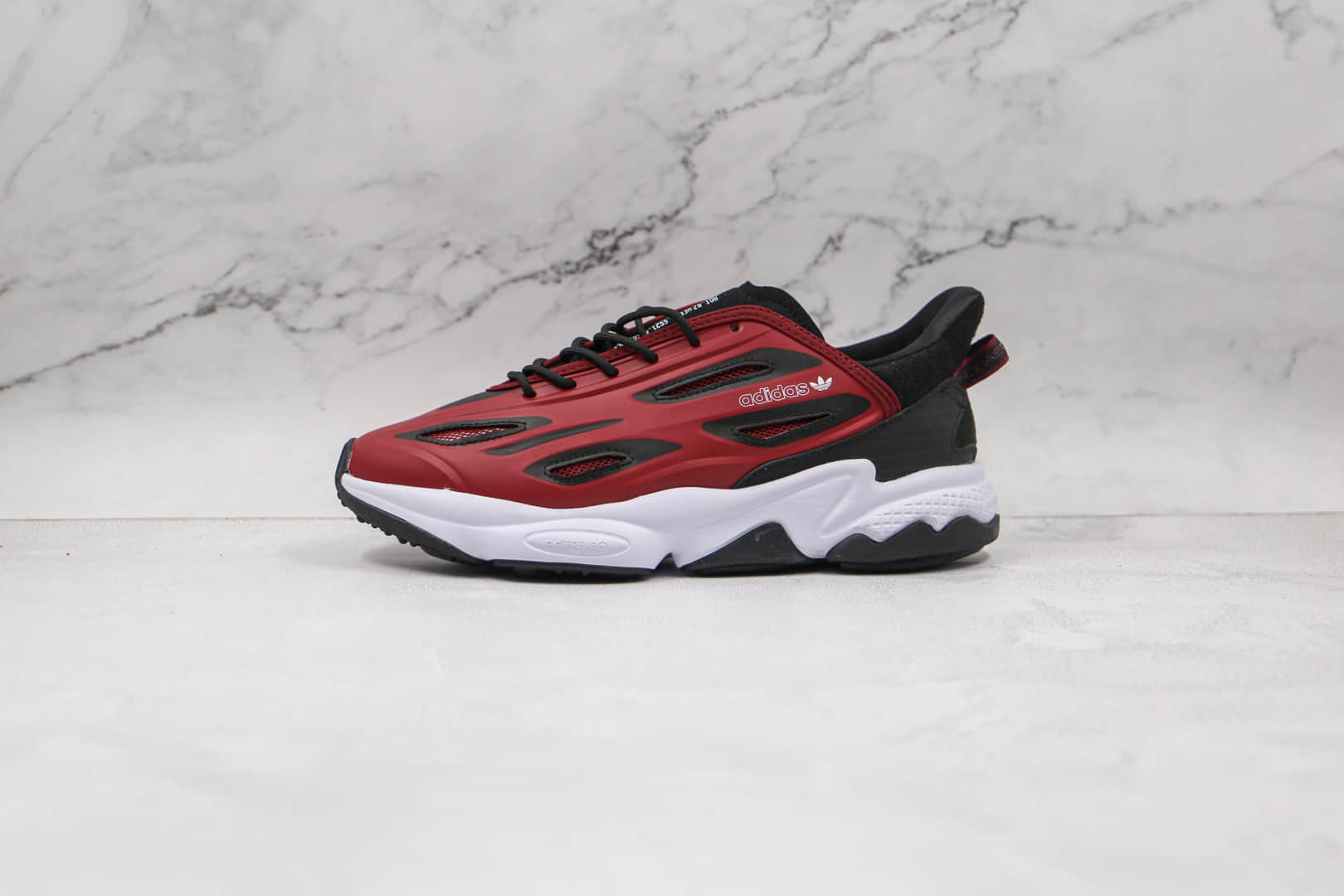 阿迪达斯Adidas original Ozweego Celox纯原版本水管二代皮面酒红色老爹鞋原楦头纸板打造 货号:G57961