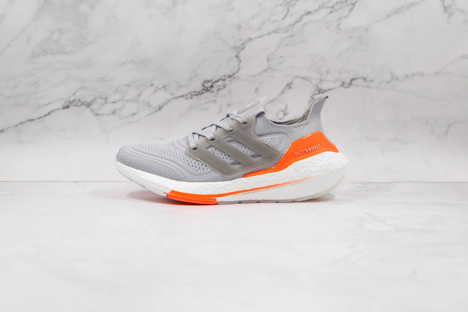 阿迪达斯Adidas ultra boost 2021纯原版本灰橙色UB7.0爆米花跑鞋原档案数据开发 货号:FY0379