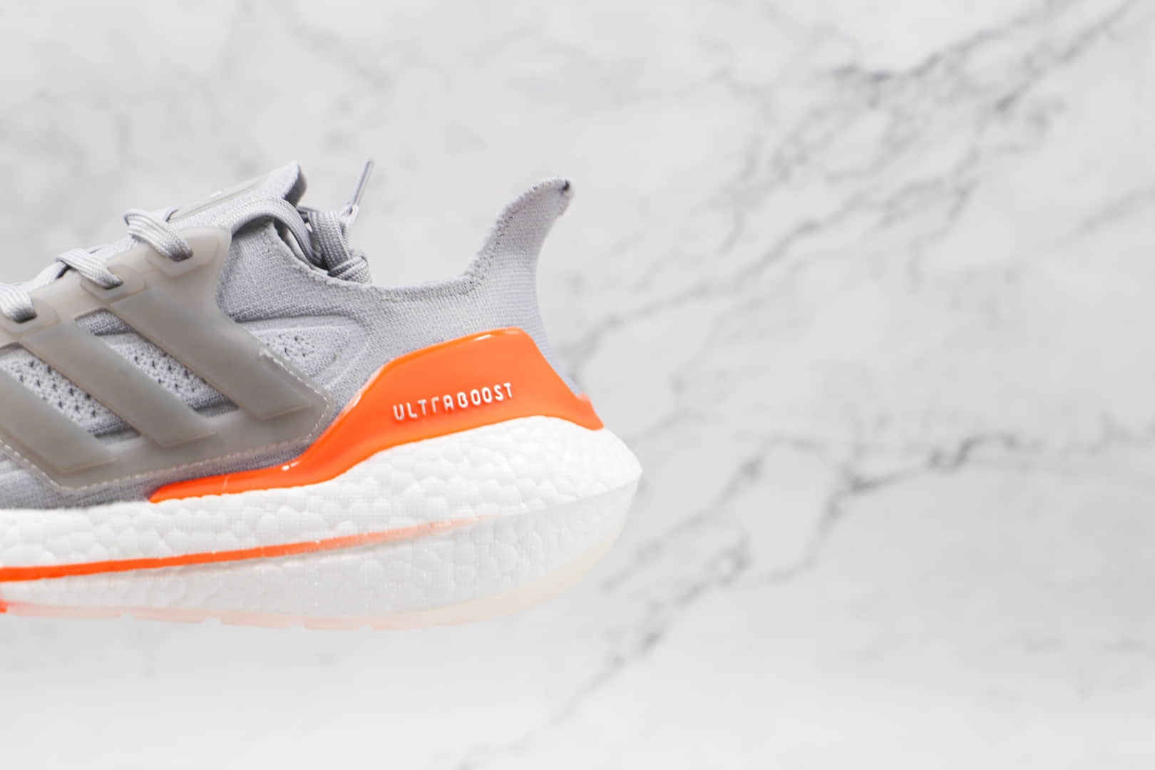 阿迪达斯Adidas ultra boost 2021纯原版本灰橙色UB7.0爆米花跑鞋原档案数据开发 货号:FY0379