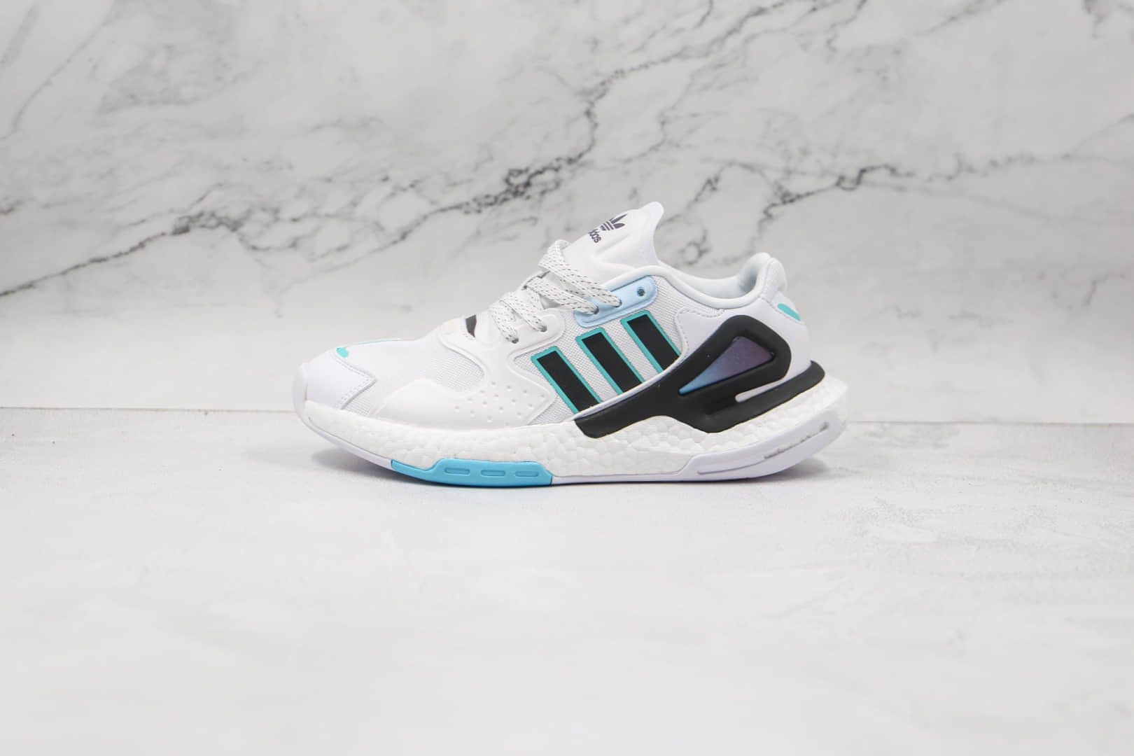 阿迪达斯Adidas Day Jogger 2020 Boost纯原版本夜行者二代炫彩边白黑色爆米花跑鞋原盒原标 (ID:64930) - 图片1