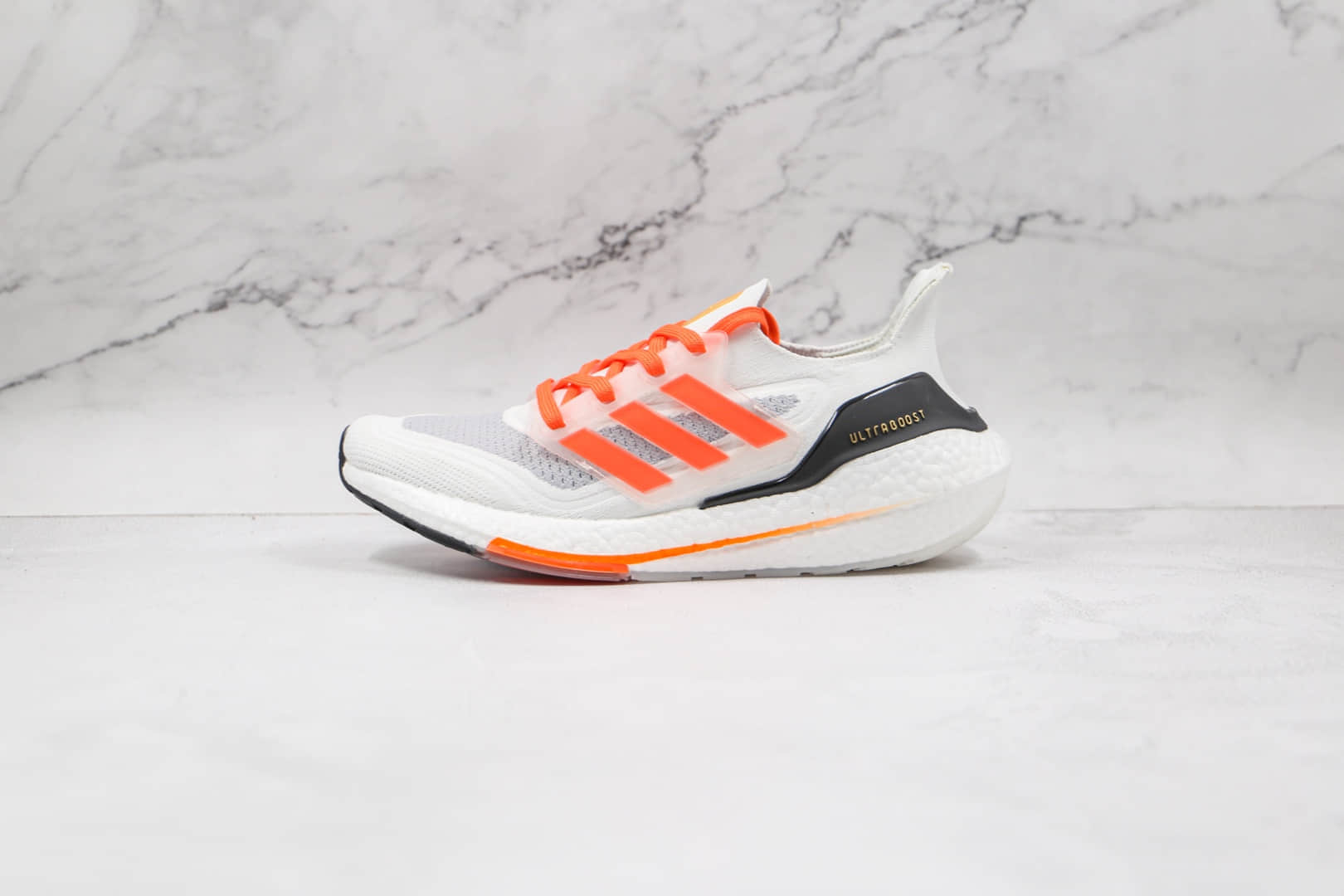 阿迪达斯adidas ultra boost 2021纯原版本UB7.0灰橙色爆米花跑鞋原档案数据开发 货号:FY0375
