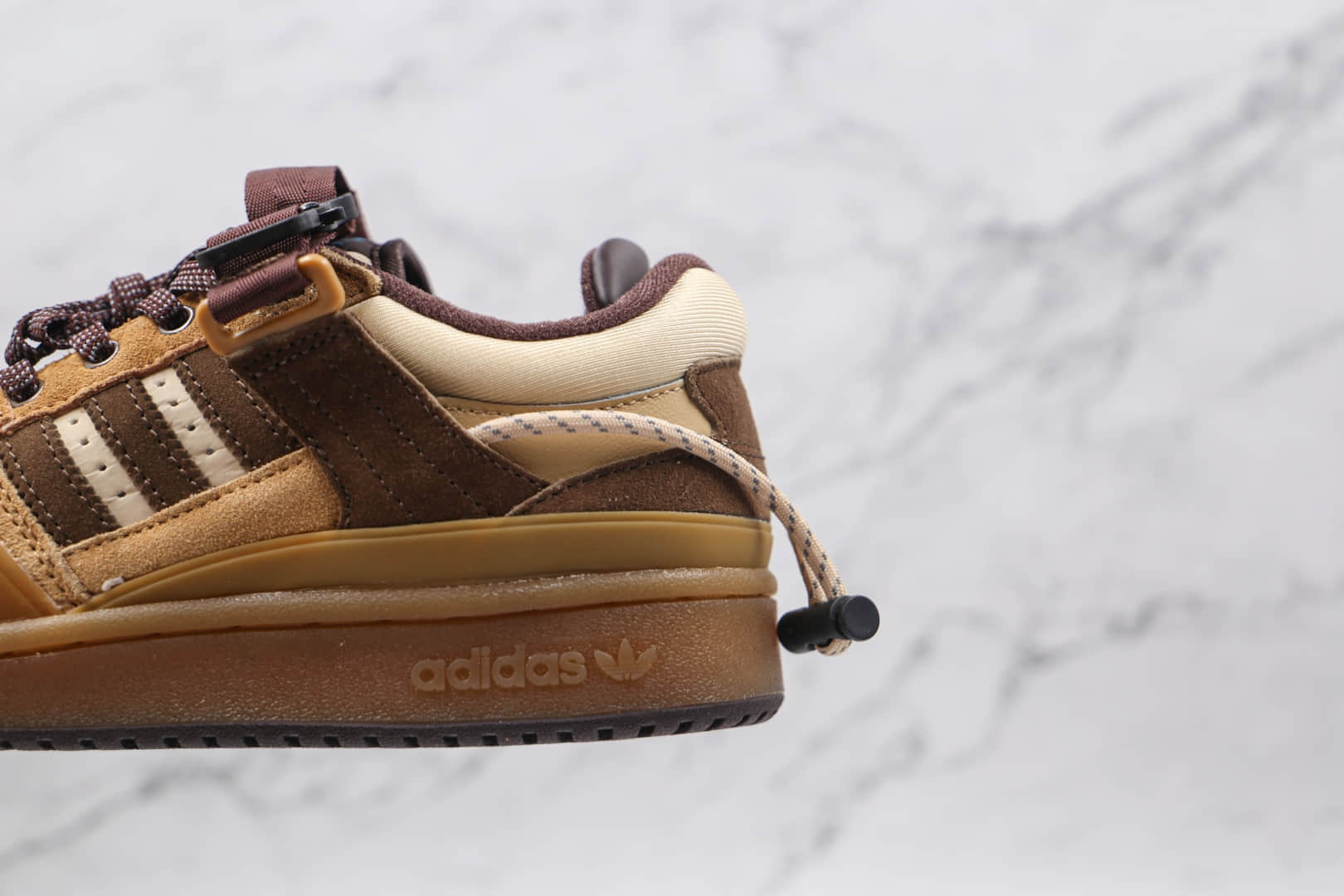 阿迪达斯adidas Forum Buckle Low The First Café x Bad Bunny联名款纯原版本复古小麦色板鞋原楦头纸板打造 货号:GW0264