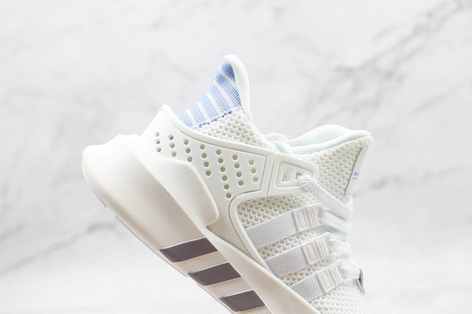 阿迪达斯Adidas EQT BASK ADV纯原版本三叶草支撑者系列白蓝色针织EQT慢跑鞋原档案数据开发 货号:AC7354