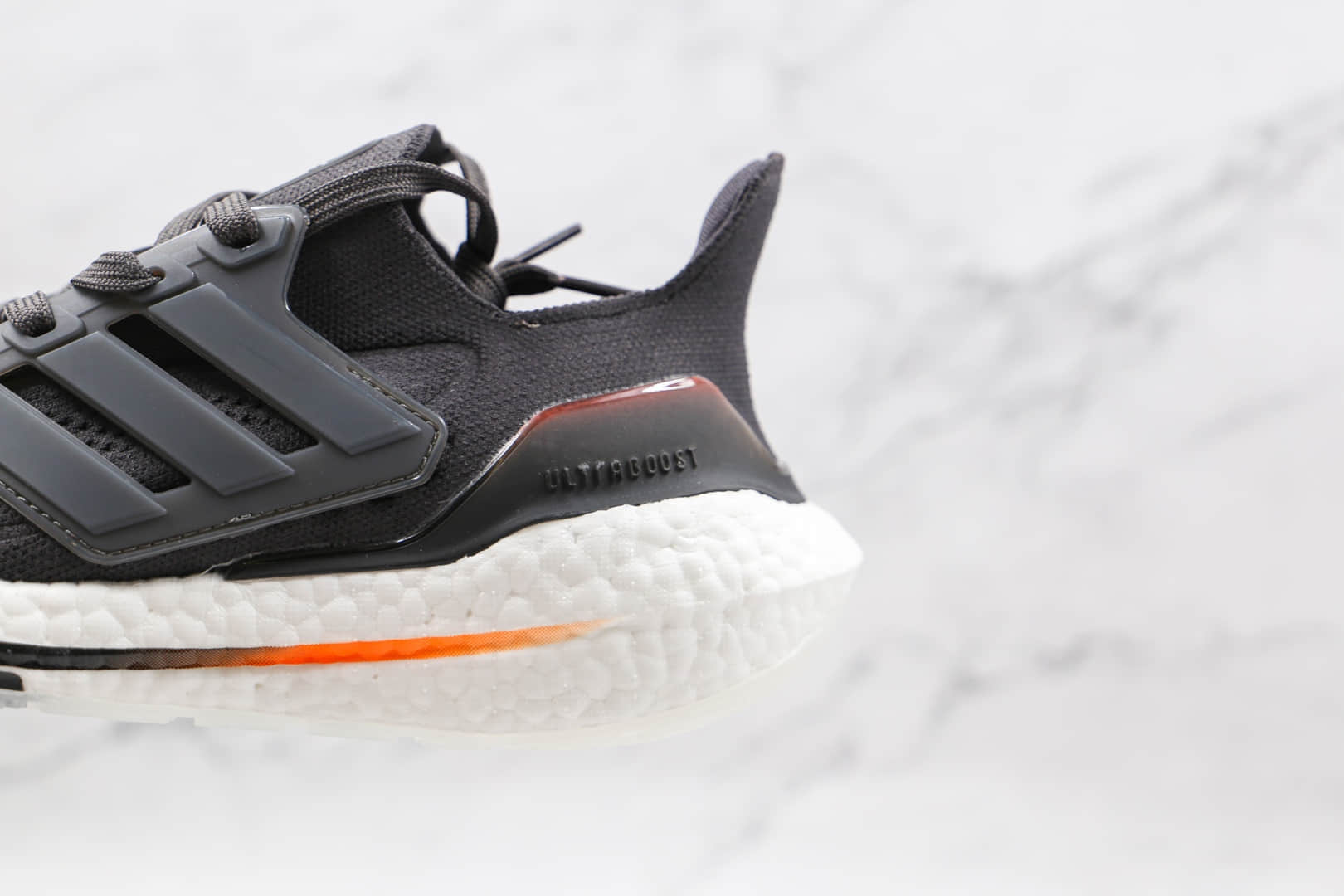 阿迪达斯Adidas ultra boost 2021纯原版本爆米花UB7.0黑桔色慢跑鞋原档案数据开发 货号:FZ2058