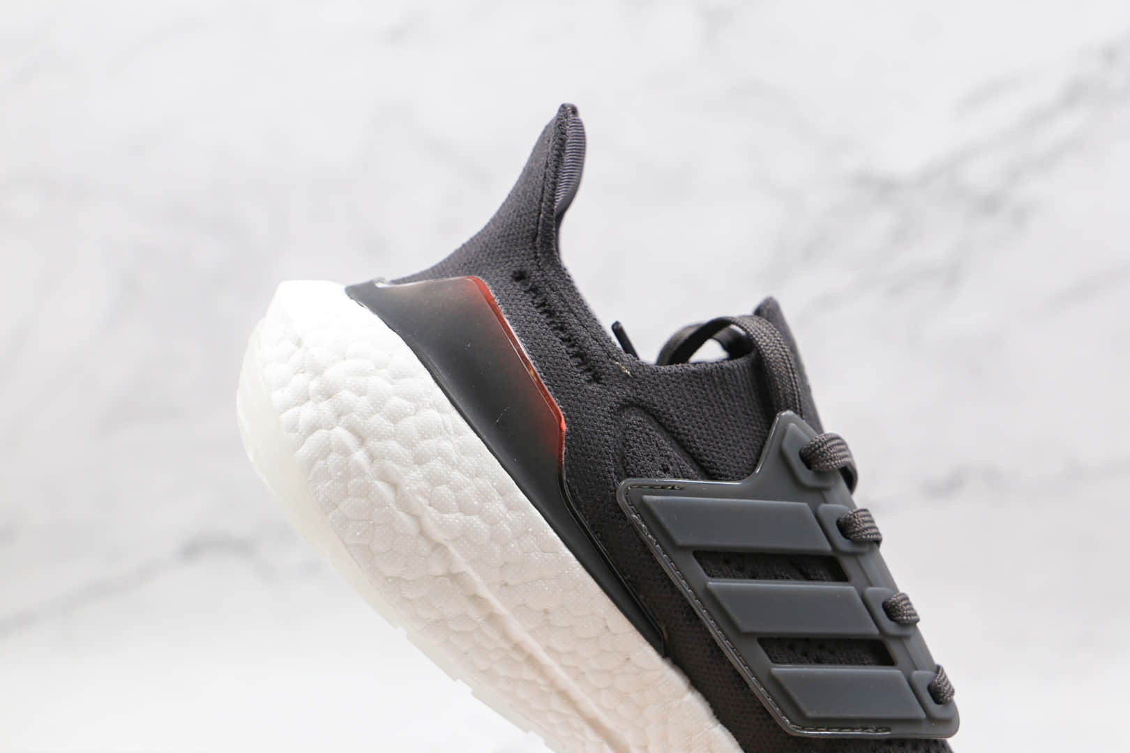 阿迪达斯Adidas ultra boost 2021纯原版本爆米花UB7.0黑桔色慢跑鞋原档案数据开发 货号:FZ2058