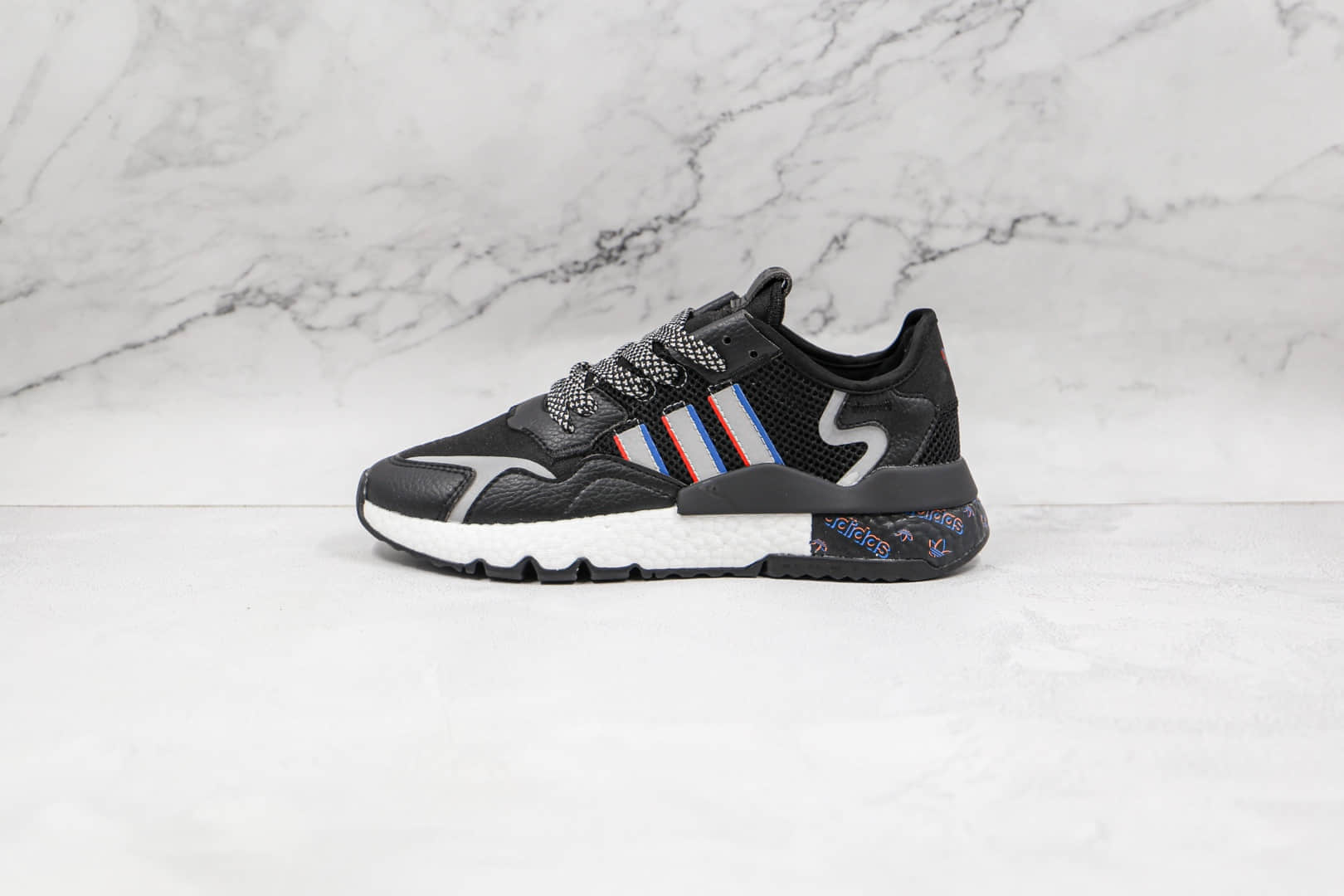 阿迪达斯Adidas Nite Jogger 2021 Boost纯原版本夜行者一代黑色爆米花跑鞋原楦头纸板打造 (ID:66498) - 图片1