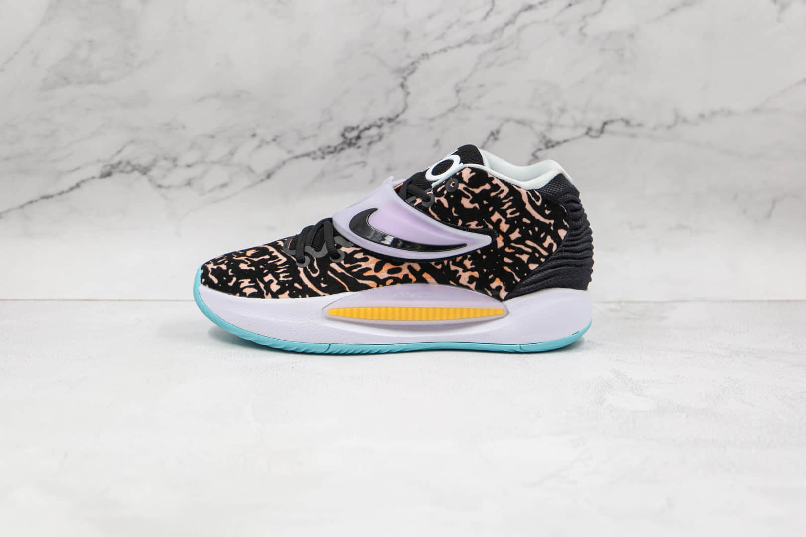耐克Nike Zoom KD 14纯原版本杜兰特14代国内版黑白色篮球鞋内置气垫支持实战 (ID:66605) - 图片1