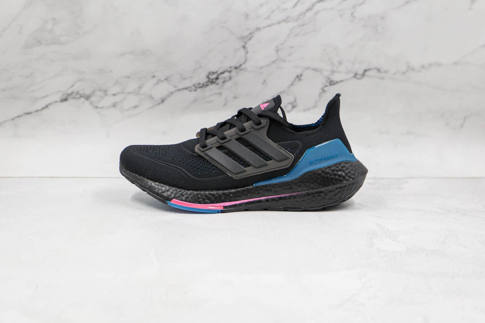 阿迪达斯Adidas ultra boost 2021纯原版本爆米花UB7.0黑蓝色跑鞋原楦头纸板打造 (ID:66646) - 图片1