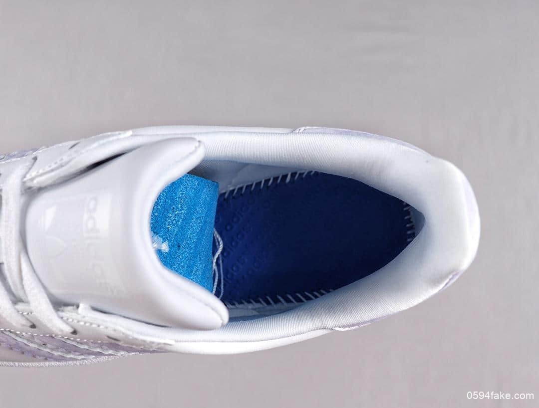 阿迪达斯Adidas Originals SUPERSTAR公司级三叶草贝壳头休闲板鞋进口头层皮原厂PU中底 货号:CG6612