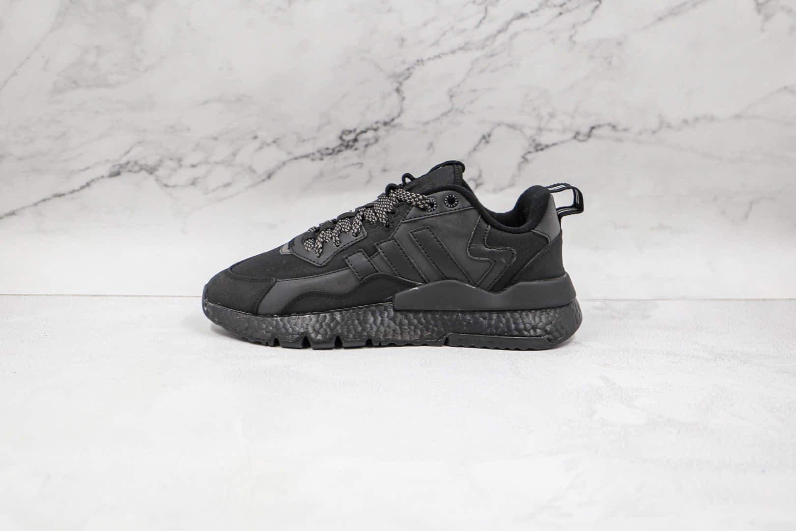 阿迪达斯Adidas Nite Jogger 2021 Boost纯原版本夜行者一代黑色爆米花跑鞋原楦头纸板打造 (ID:66727) - 图片1