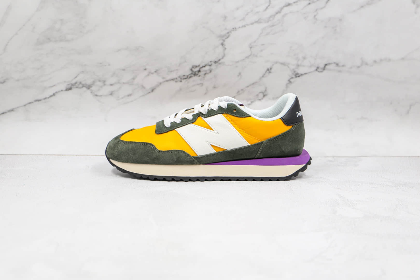 新百伦New Balance 237纯原版本网面黄绿色NB237复古老爹鞋原盒原标 货号:MS237SB