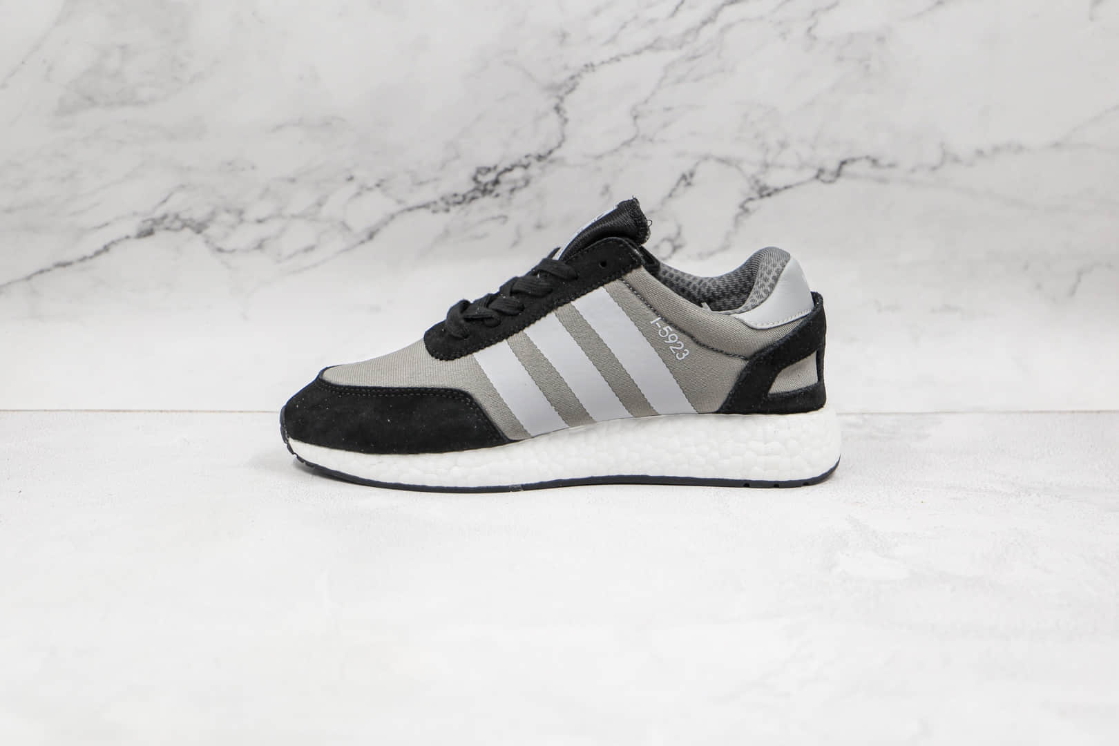 阿迪达斯Adidas NIKI I-5923 Runner纯原版本三叶草灰黑色I-5923伊尼基复古爆米花跑鞋原盒原标 (ID:66833) - 图片1