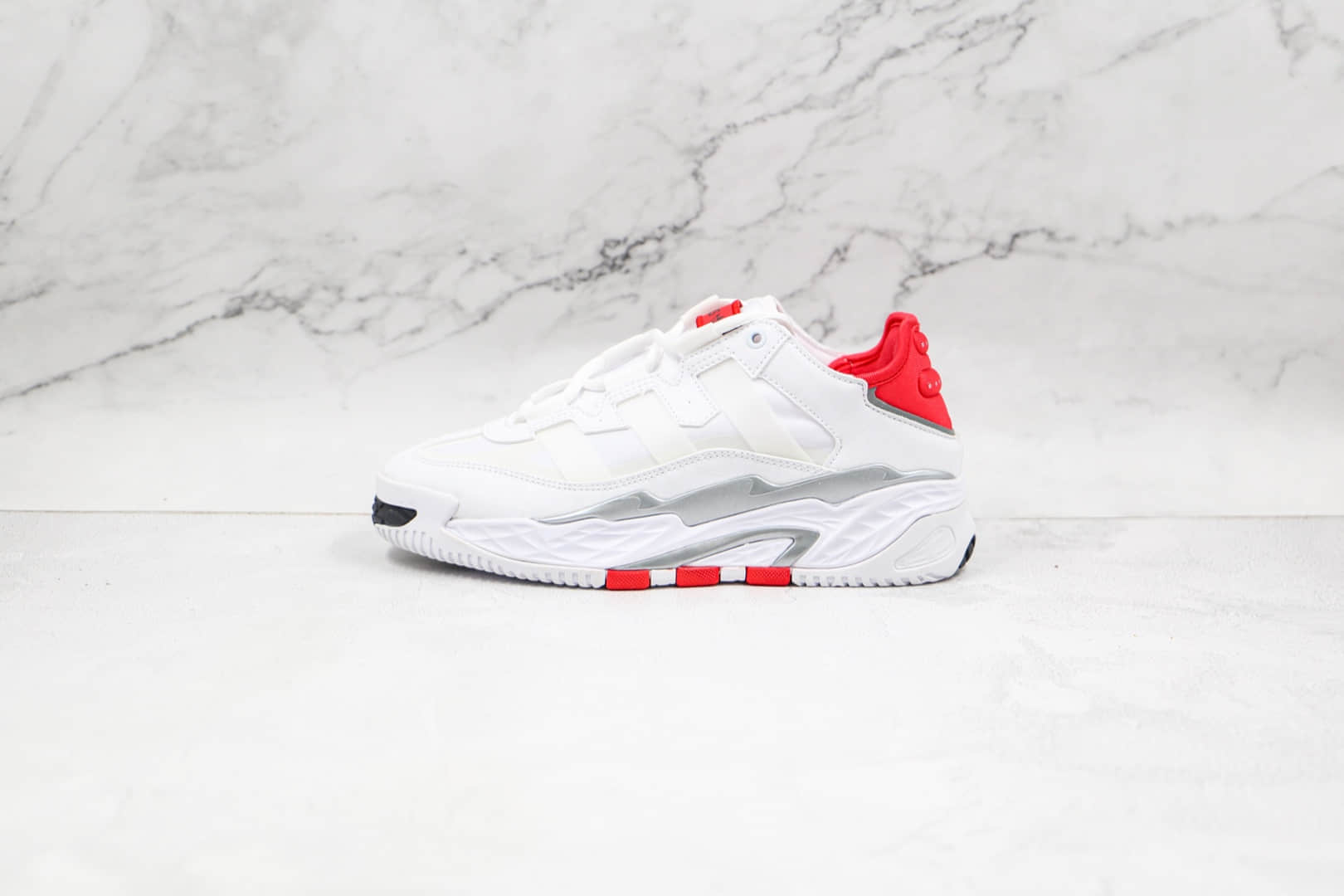 阿迪达斯Adidas Originals Niteball纯原版本街球系列白红色篮球鞋原楦头纸板打造 货号:H67539