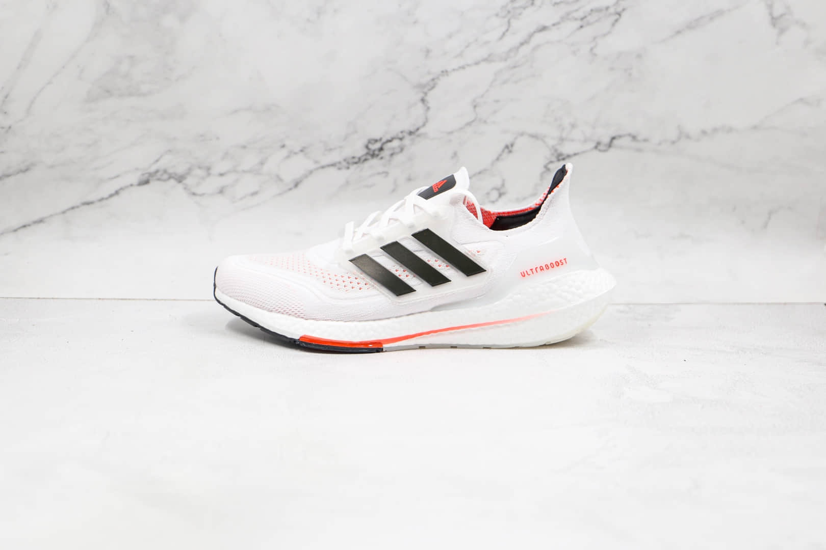 阿迪达斯adidas ultra boost 2021纯原版本网面白黑色UB7.0爆米花跑鞋原楦头纸板打造 货号:S23863