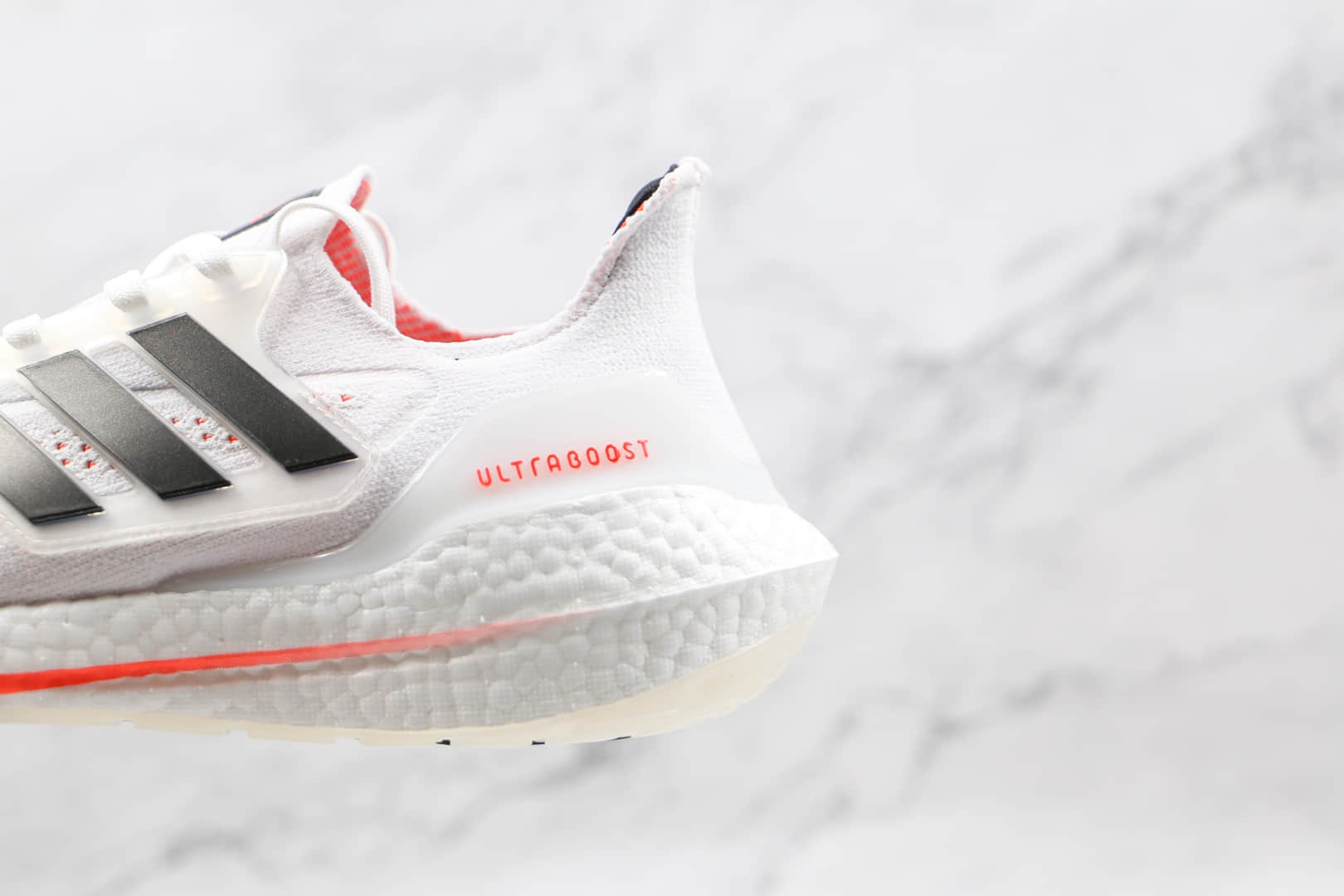 阿迪达斯adidas ultra boost 2021纯原版本网面白黑色UB7.0爆米花跑鞋原楦头纸板打造 货号:S23863