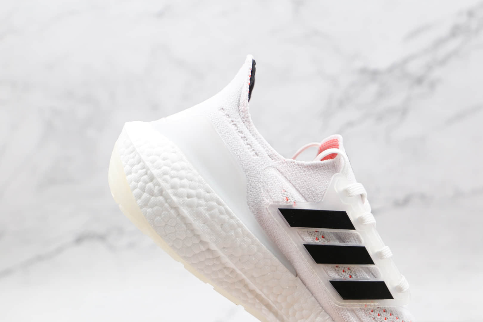 阿迪达斯adidas ultra boost 2021纯原版本网面白黑色UB7.0爆米花跑鞋原楦头纸板打造 货号:S23863