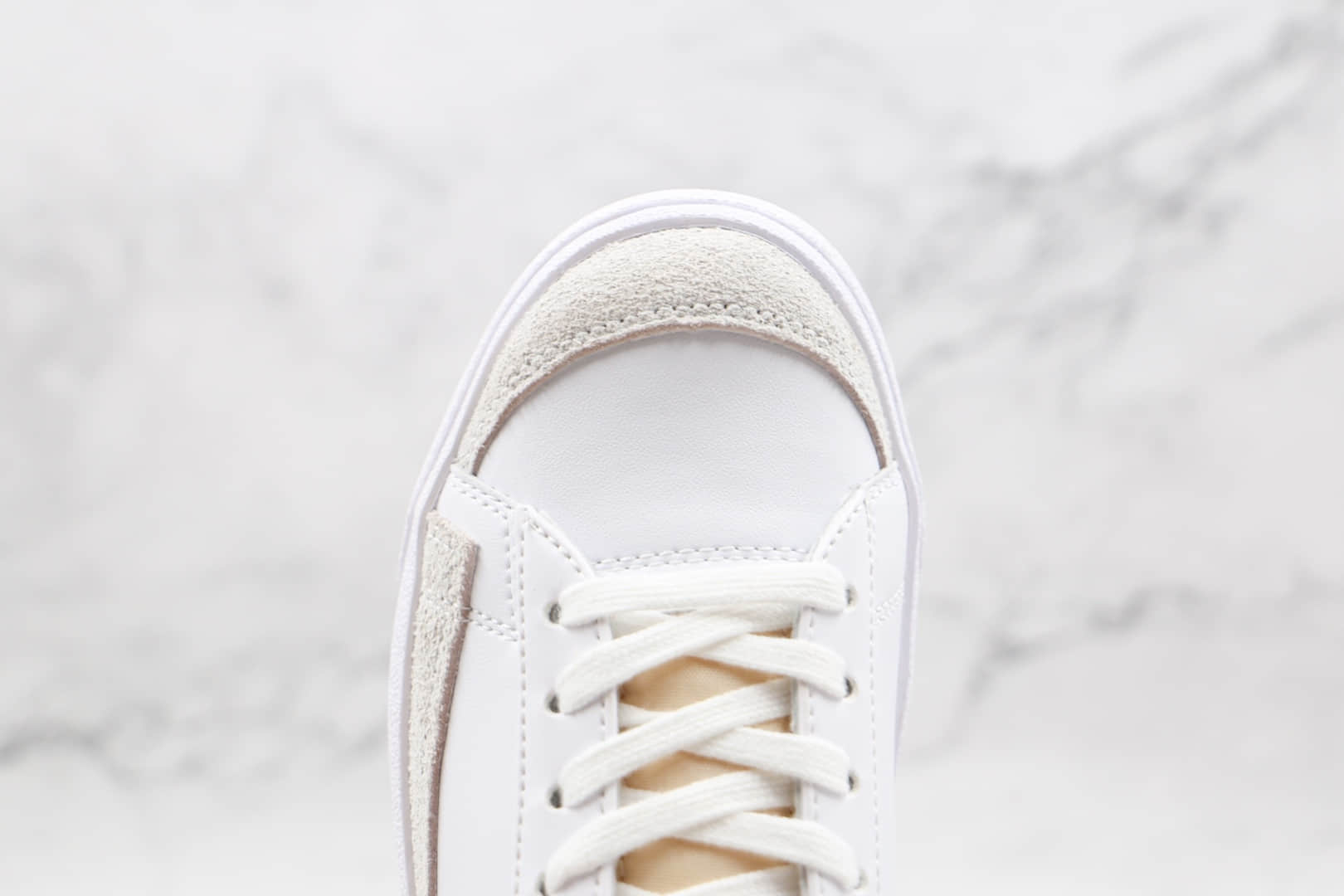 耐克Nike Blazer Low ’77 Vintage纯原版本开拓者低帮板鞋白紫色原标原盒 (ID:68081) - 图片1