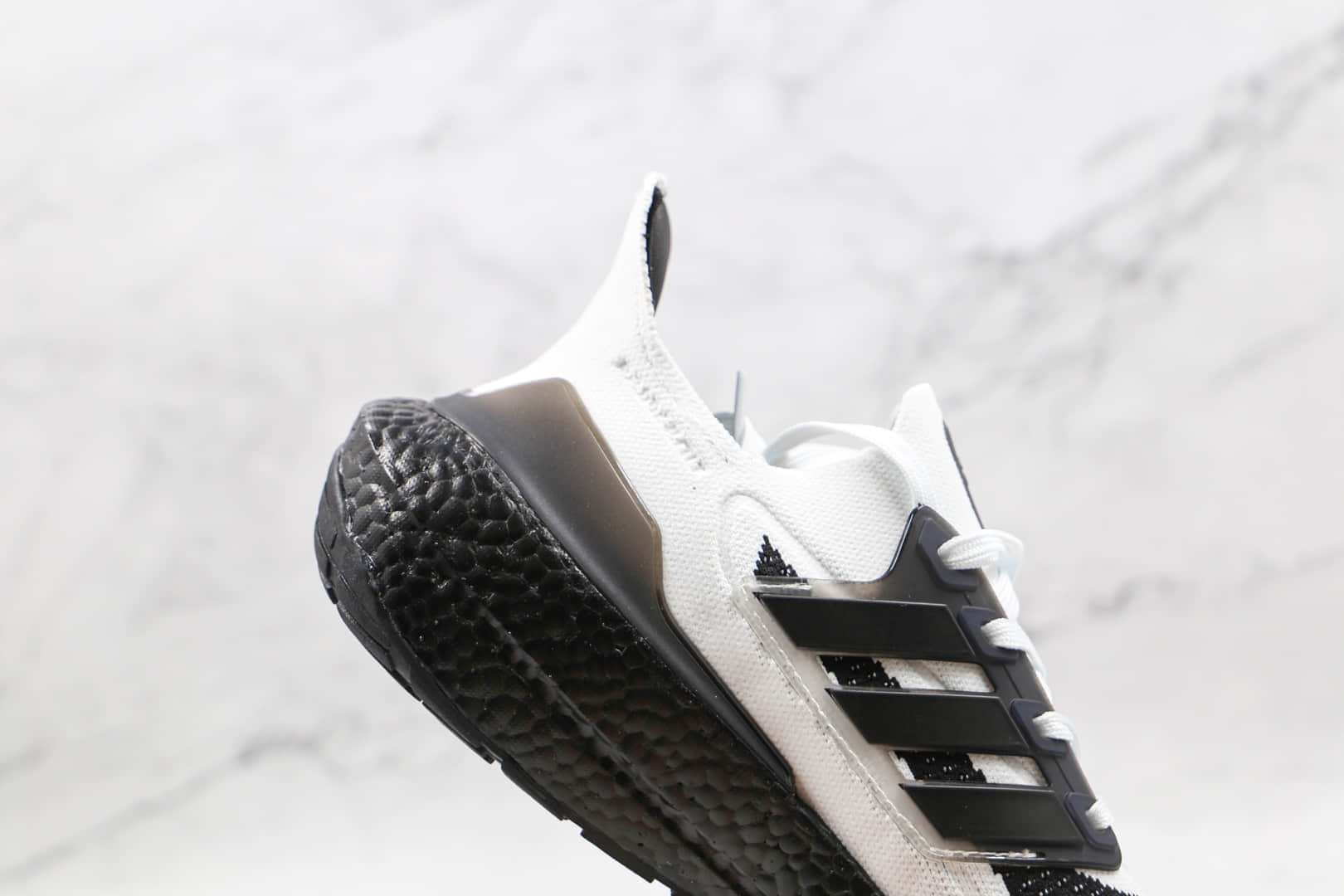 阿迪达斯adidas ultra boost 2021纯原版本黑白色UB7.0爆米花跑鞋原楦头纸板打造 货号:FY0306