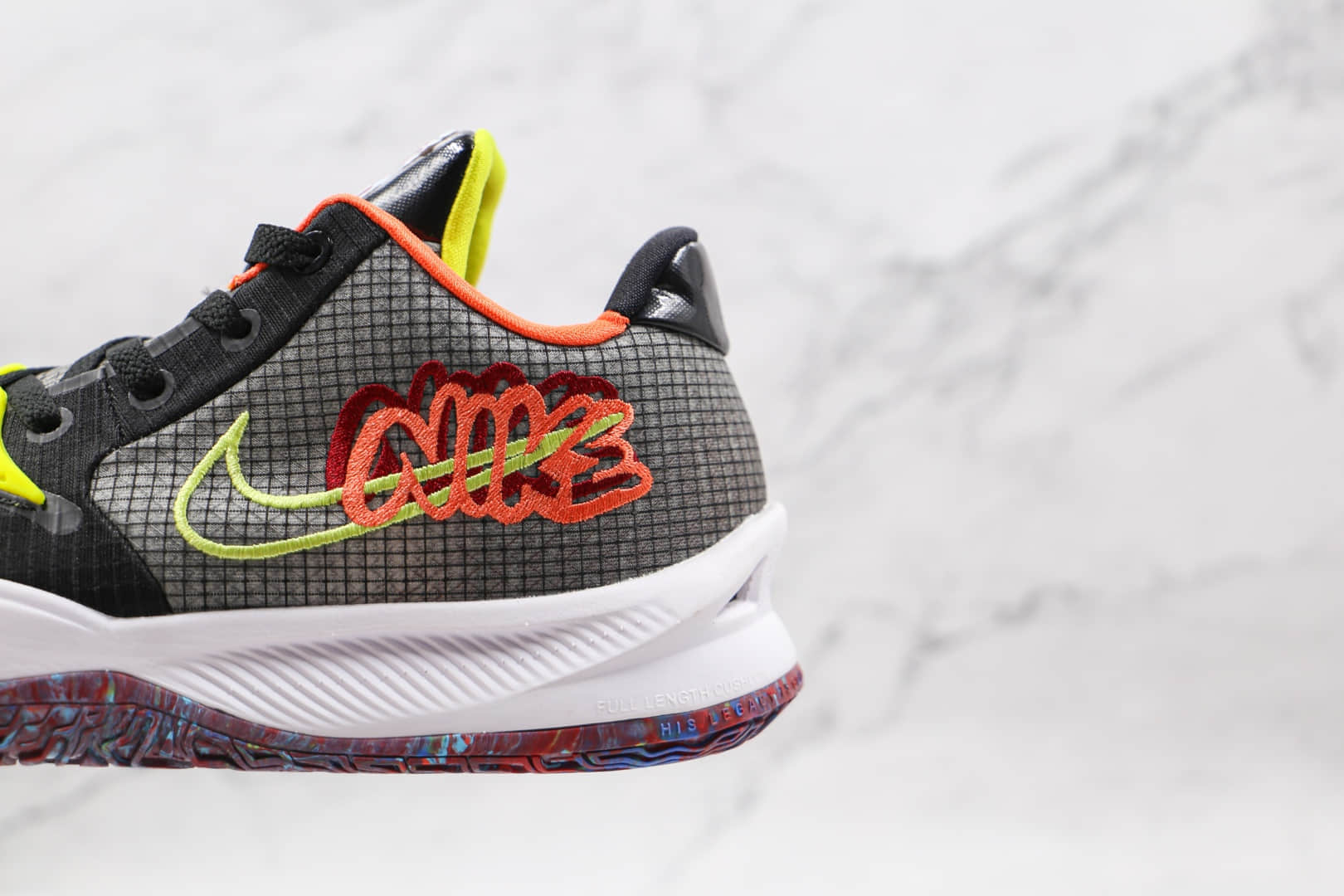 耐克Nike Kyrie 4 Low Ep公司级版本欧文4低帮男子实战篮球鞋黑绿橙色原档案数据开发 货号:CZ0105-002
