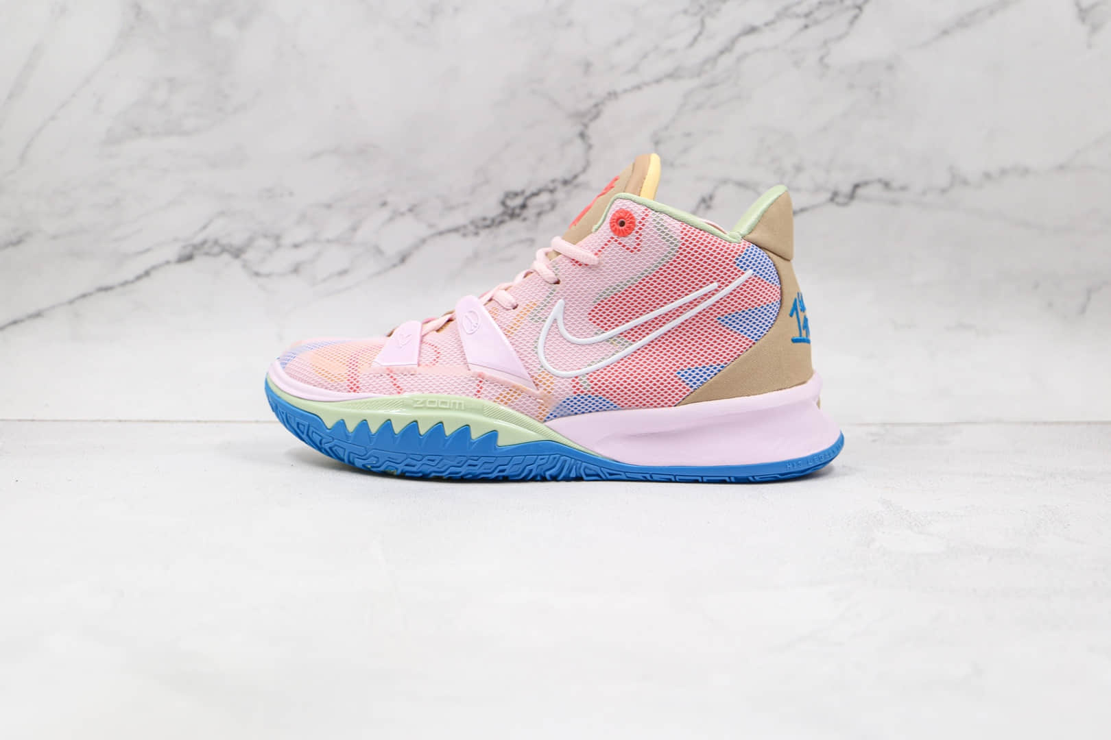 耐克Nike Kyrie 7 EP纯原版本欧文7代樱花粉色篮球鞋支持实战 (ID:69090) - 图片1