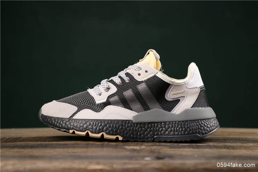 阿迪达斯Adidas Nite Jogger 2019 Boost真标高品质夜行者男鞋黑橙运动经典跑步鞋 (ID:6923) - 图片1