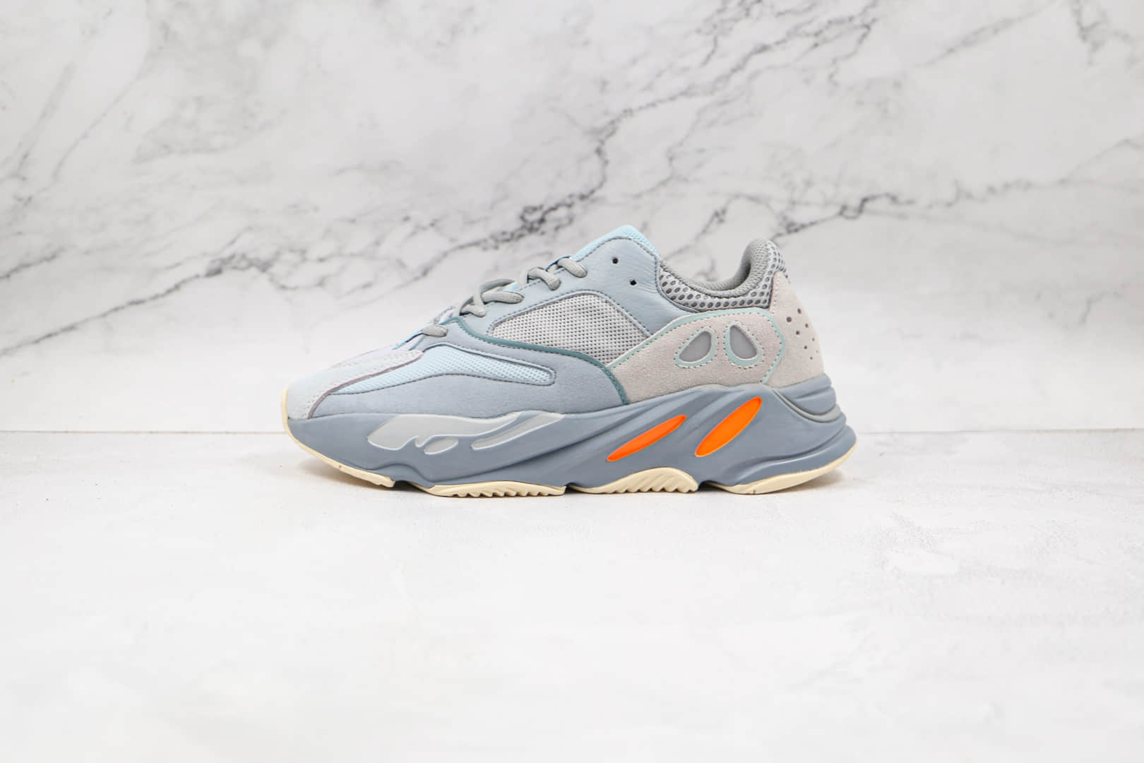 阿迪达斯Adidas Yeezy 700 Teal Blue纯原版本侃爷椰子700青蓝惯性灰老爹鞋原鞋开模一比一打造 货号:EG7597