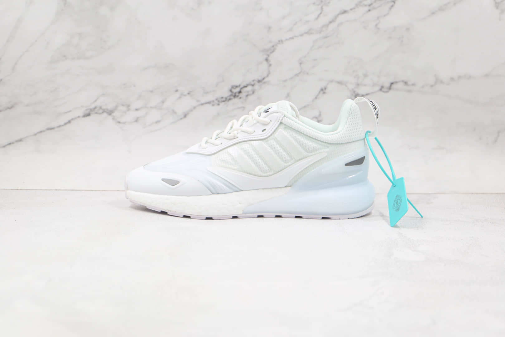 阿迪达斯Adidas Originals ZX 2K Boost 2.0纯原版本纯白ZX 2K爆米花跑鞋原楦头纸板打造 (ID:69375) - 图片1