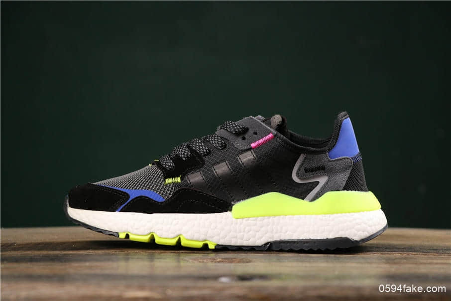阿迪达斯Adidas Nite Jogger 2019 Boost夜行者网布搭配麂皮拼接打造鞋面真标高品质原厂大底 (ID:6947) - 图片1